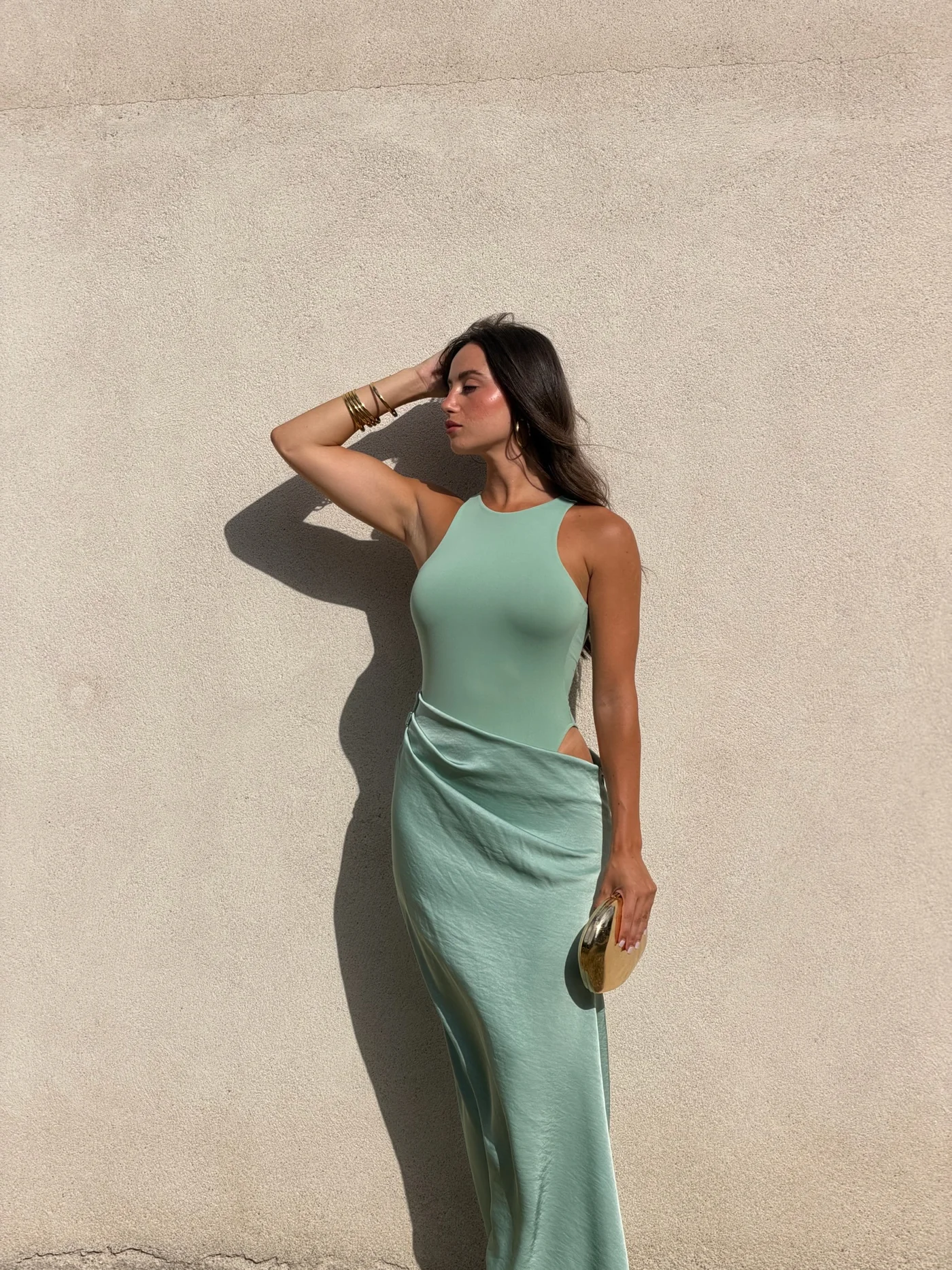 Vestido Malak menta