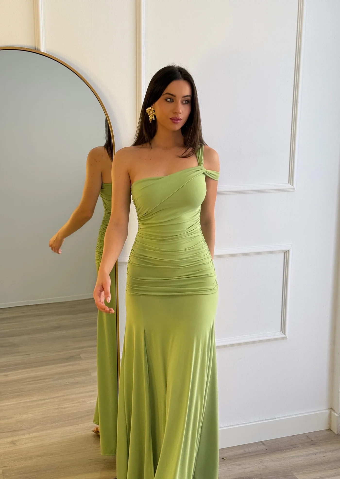 Vestido Amalfi Lima Pastel