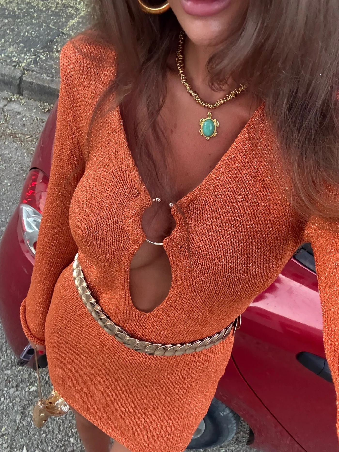 Vestido Belice Teja