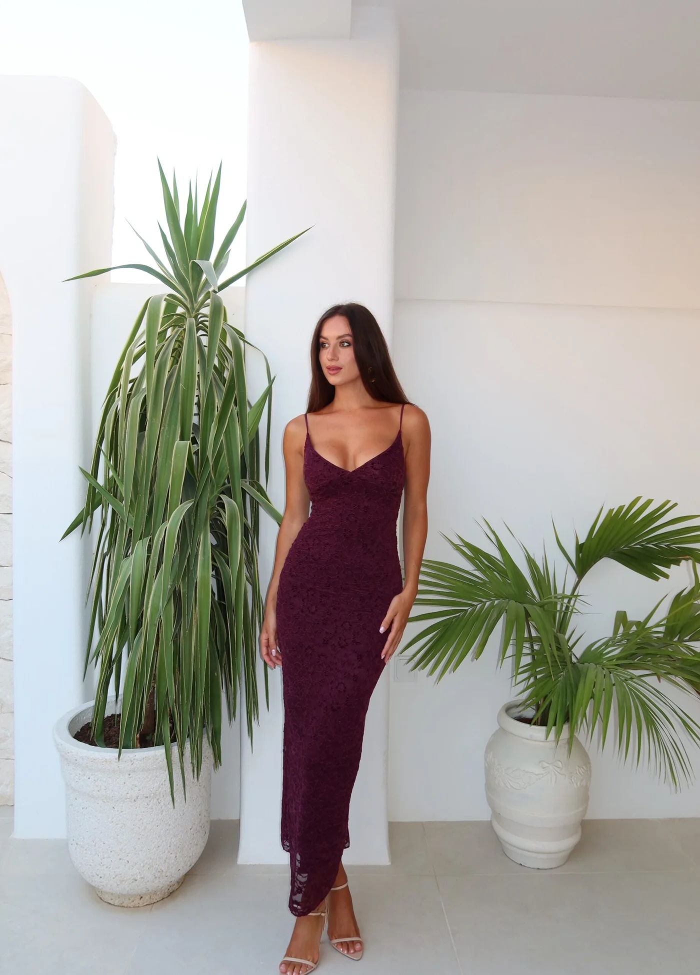 Vestido Soana ciruela