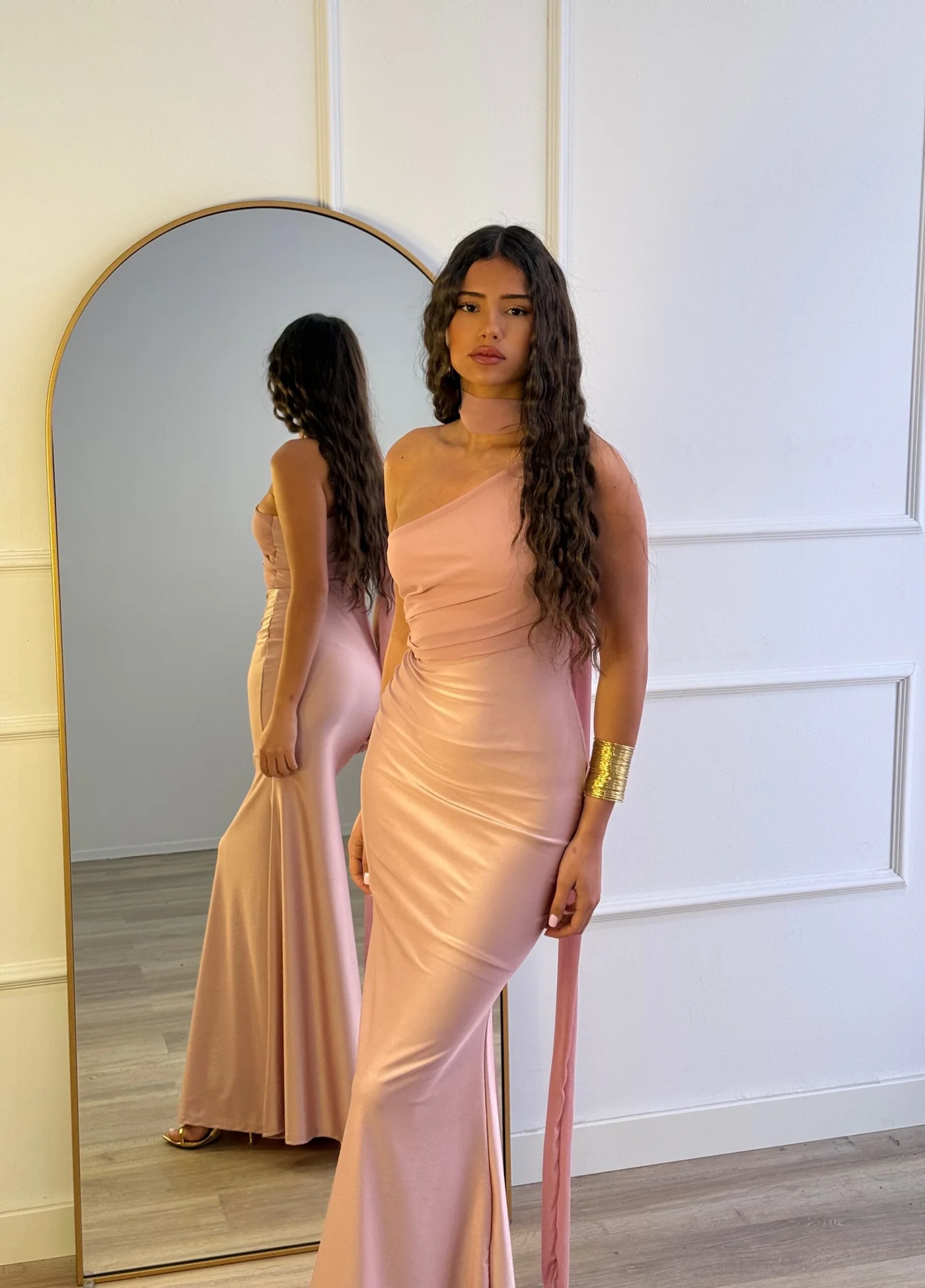 Vestido Loila Rosa Palo