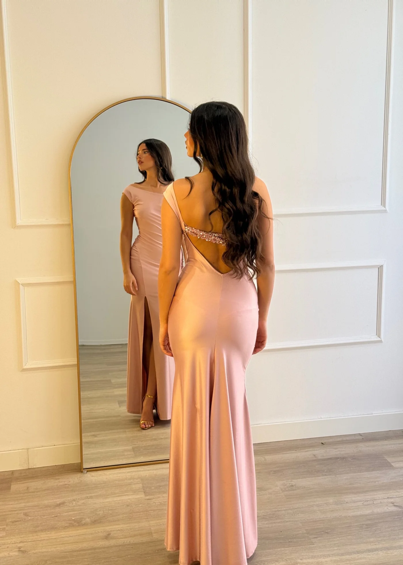 Vestido Loretto Rosa palo