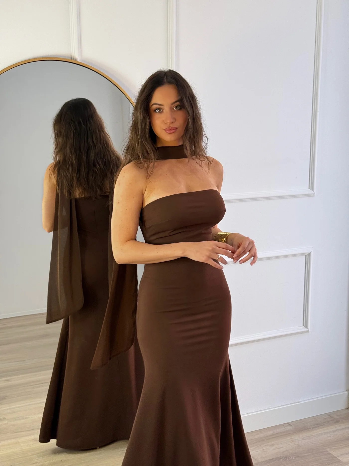 Vestido Merida Marrón