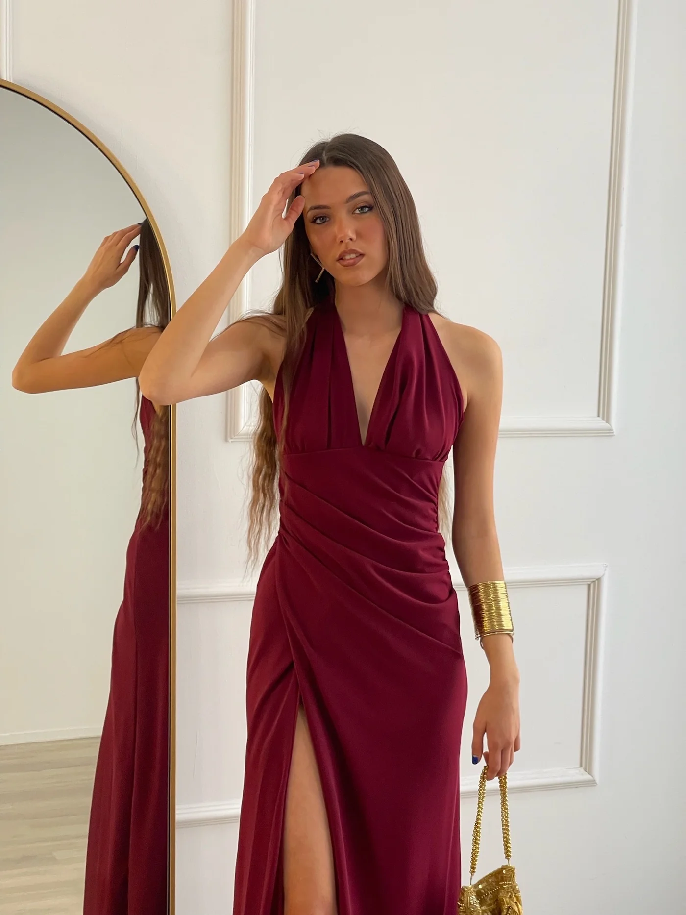 Vestido Monroe Burdeos