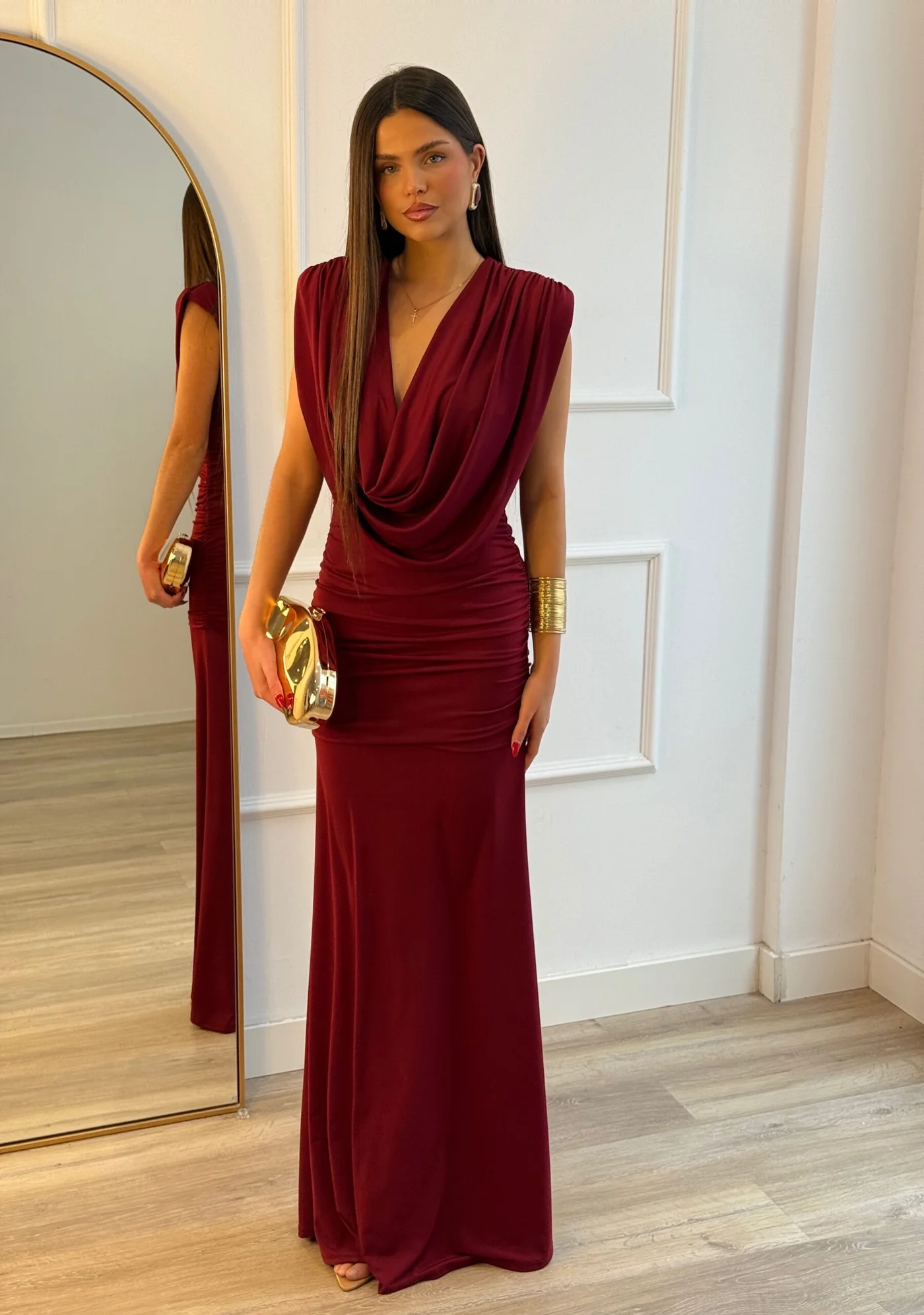 Vestido Valeria Burdeos