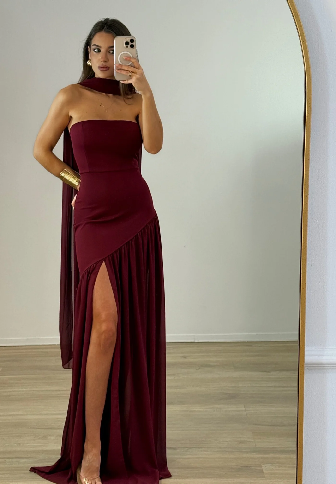 Vestido Violeta Burdeos