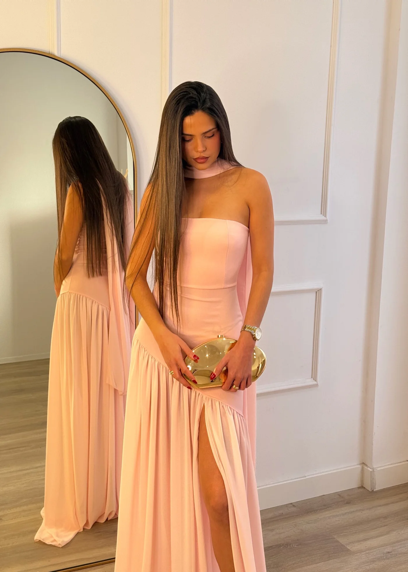 Vestido Violeta Rosa