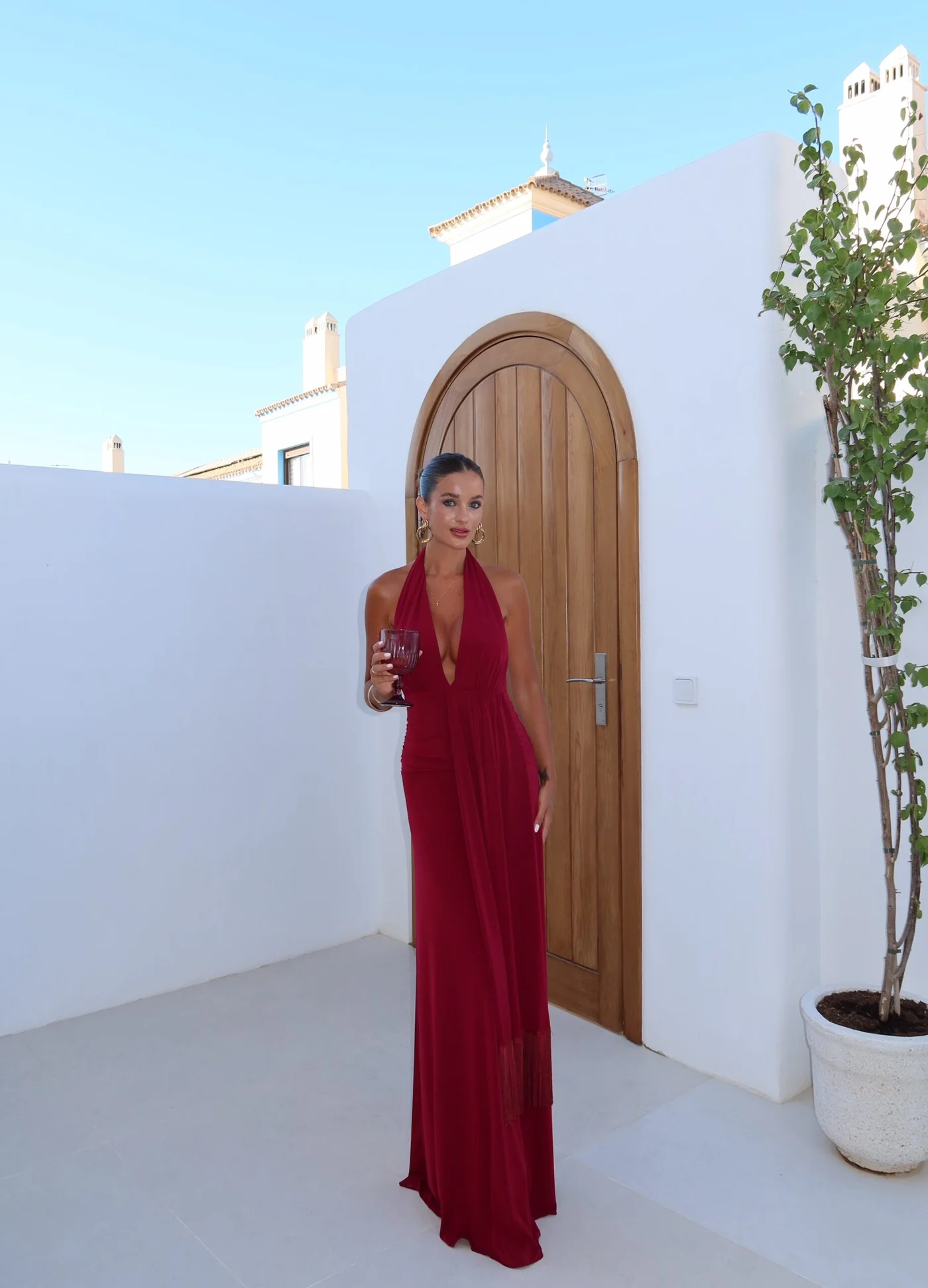 Vestido Vitta Burdeos