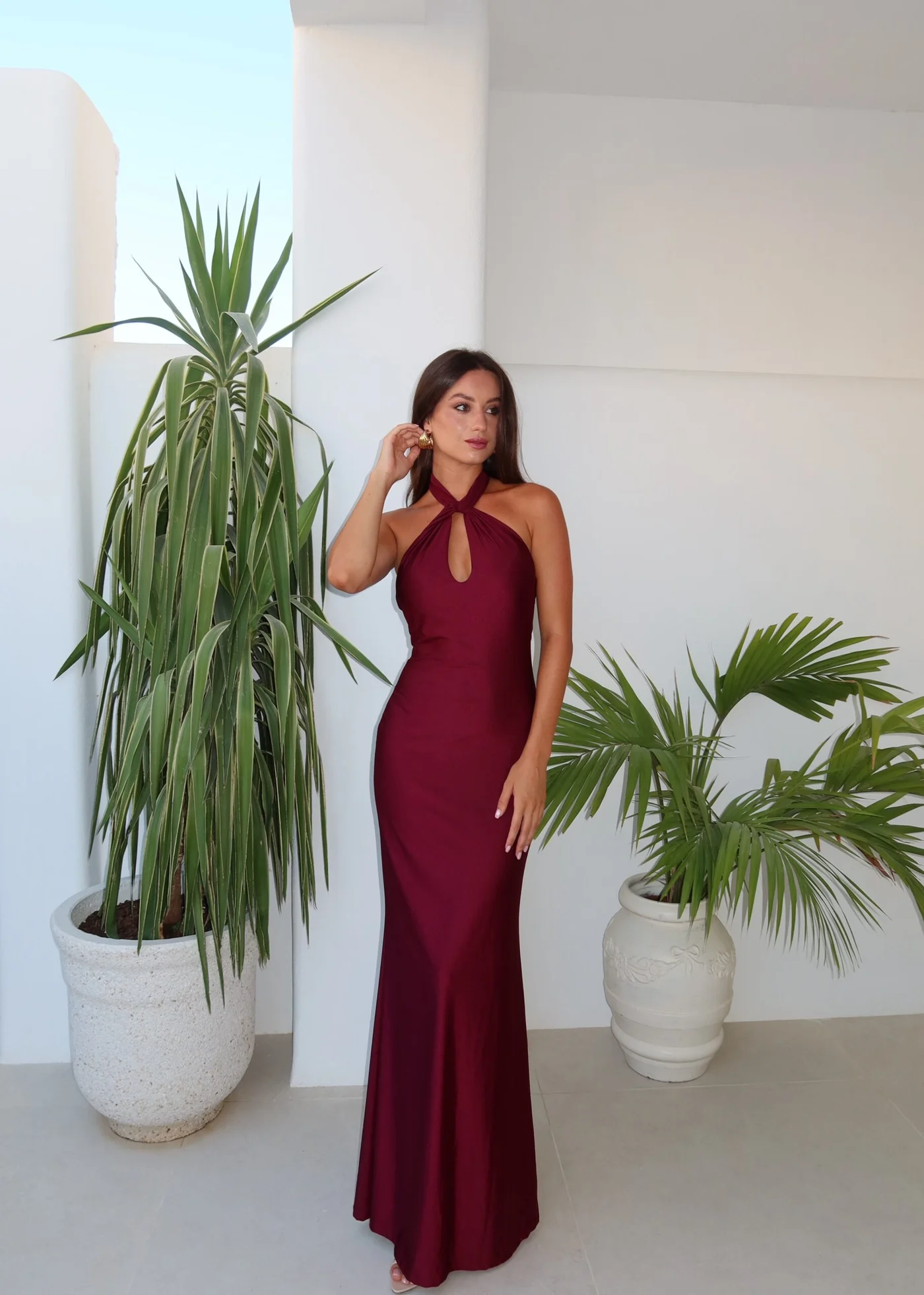 Vestido Frida Burdeos