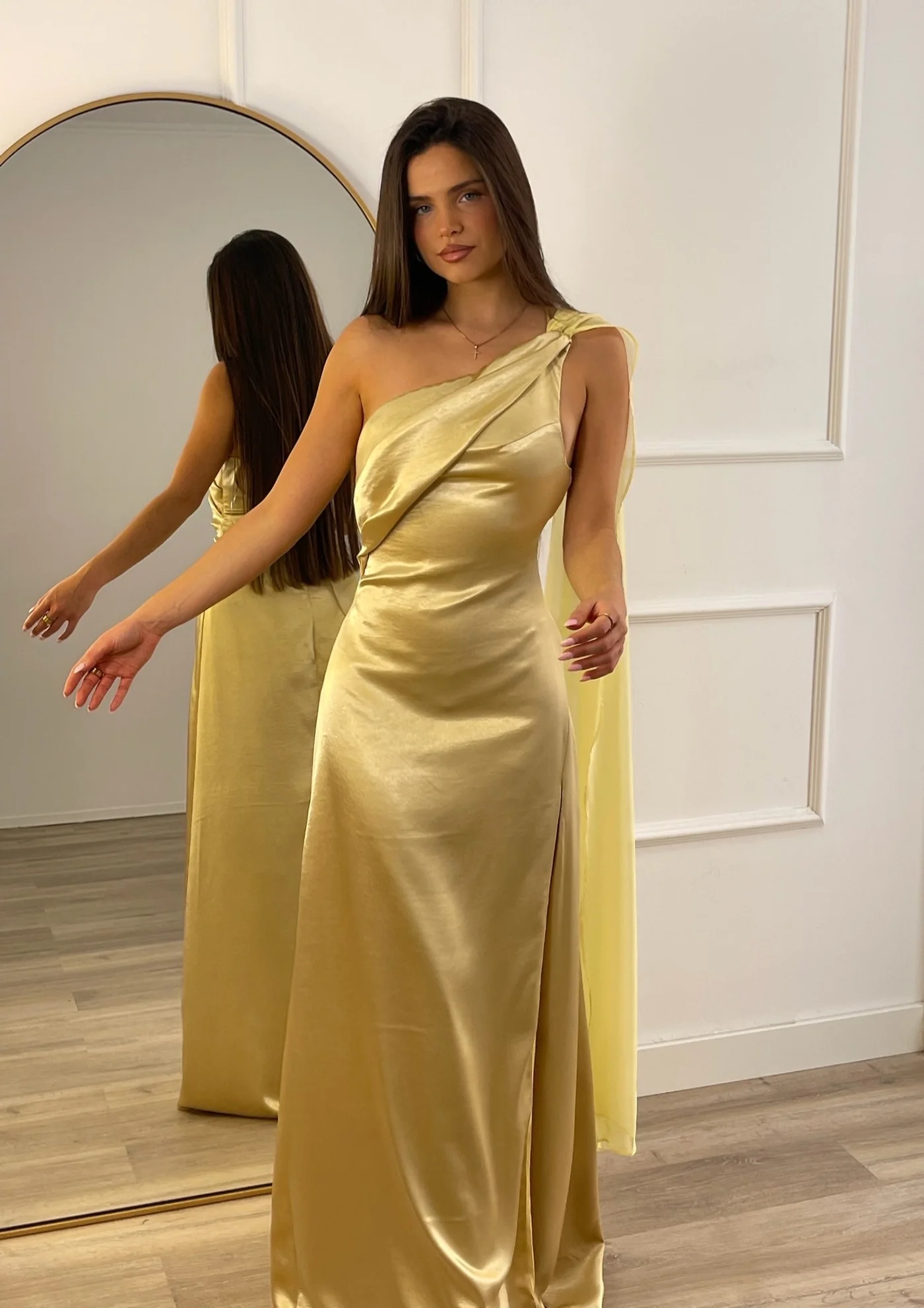 Vestido Inna Mostaza Pastel