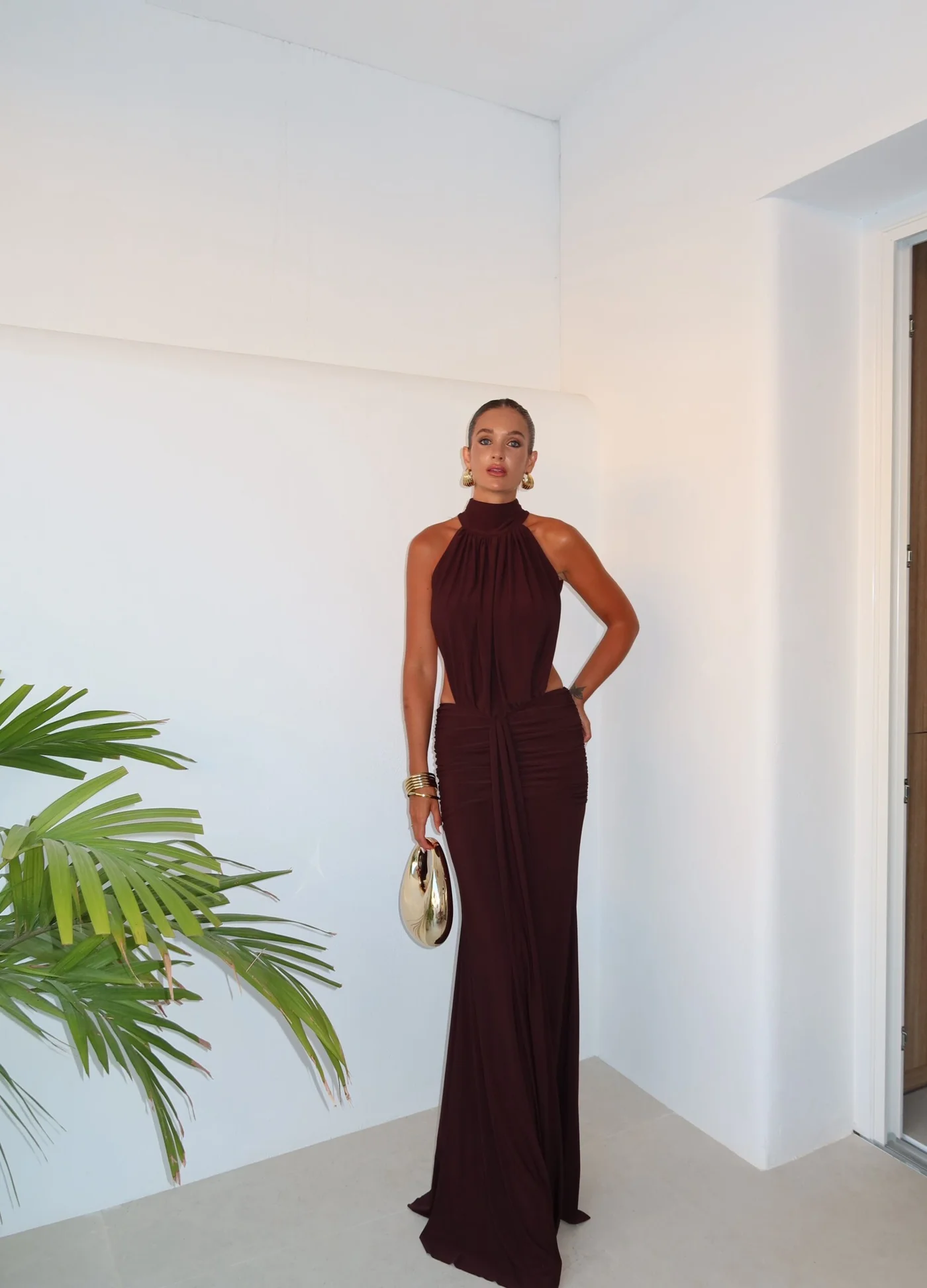Vestido Umbral Marrón