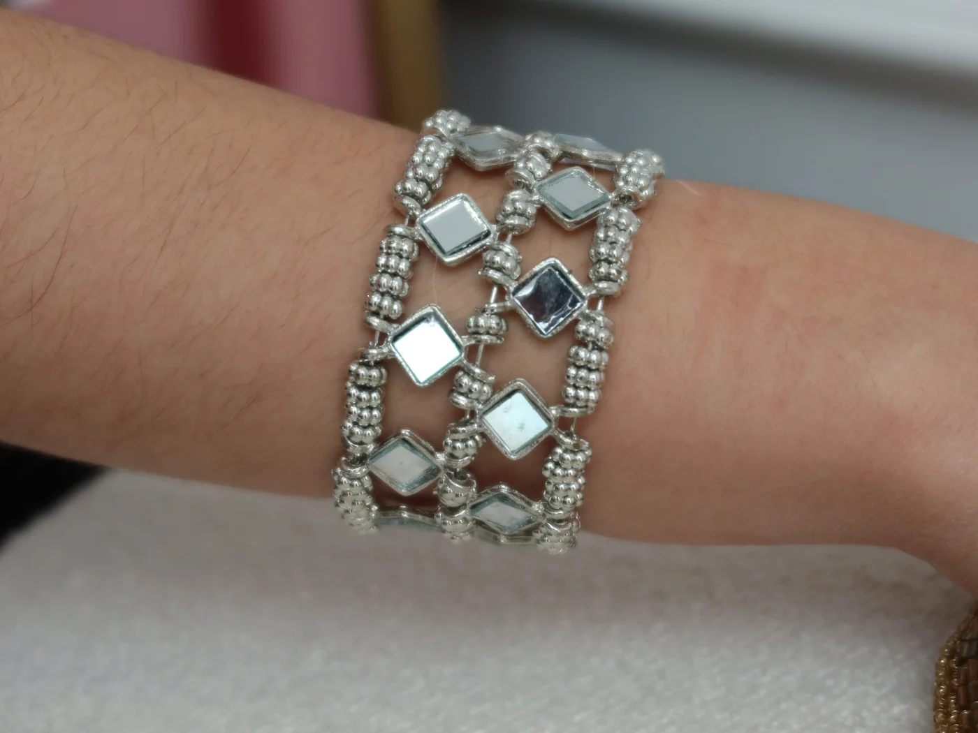 Brazalete Lyrae Plateado