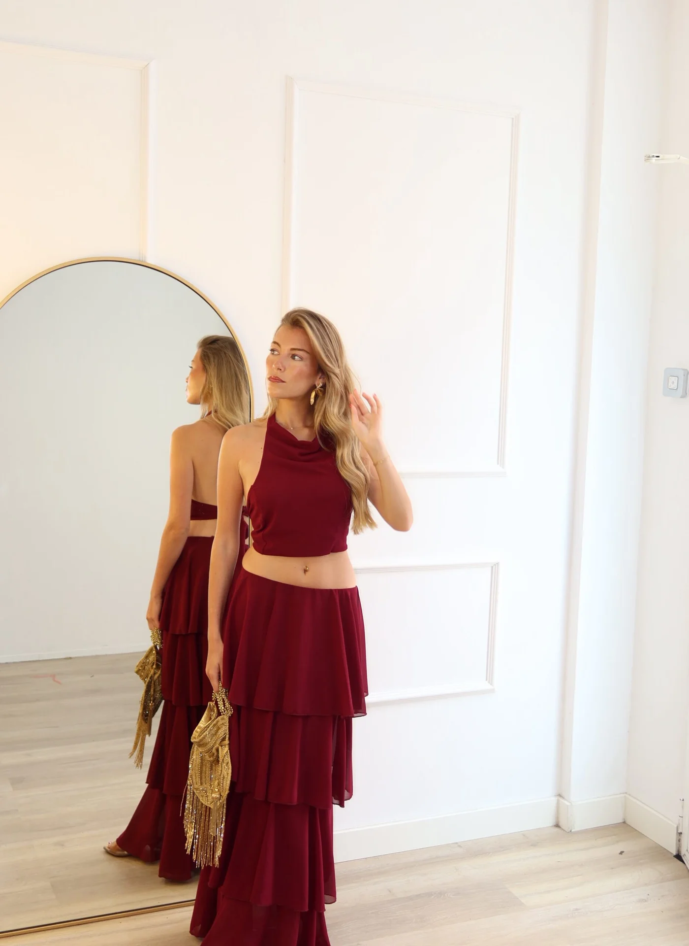 Conjunto Carmesí Burdeos