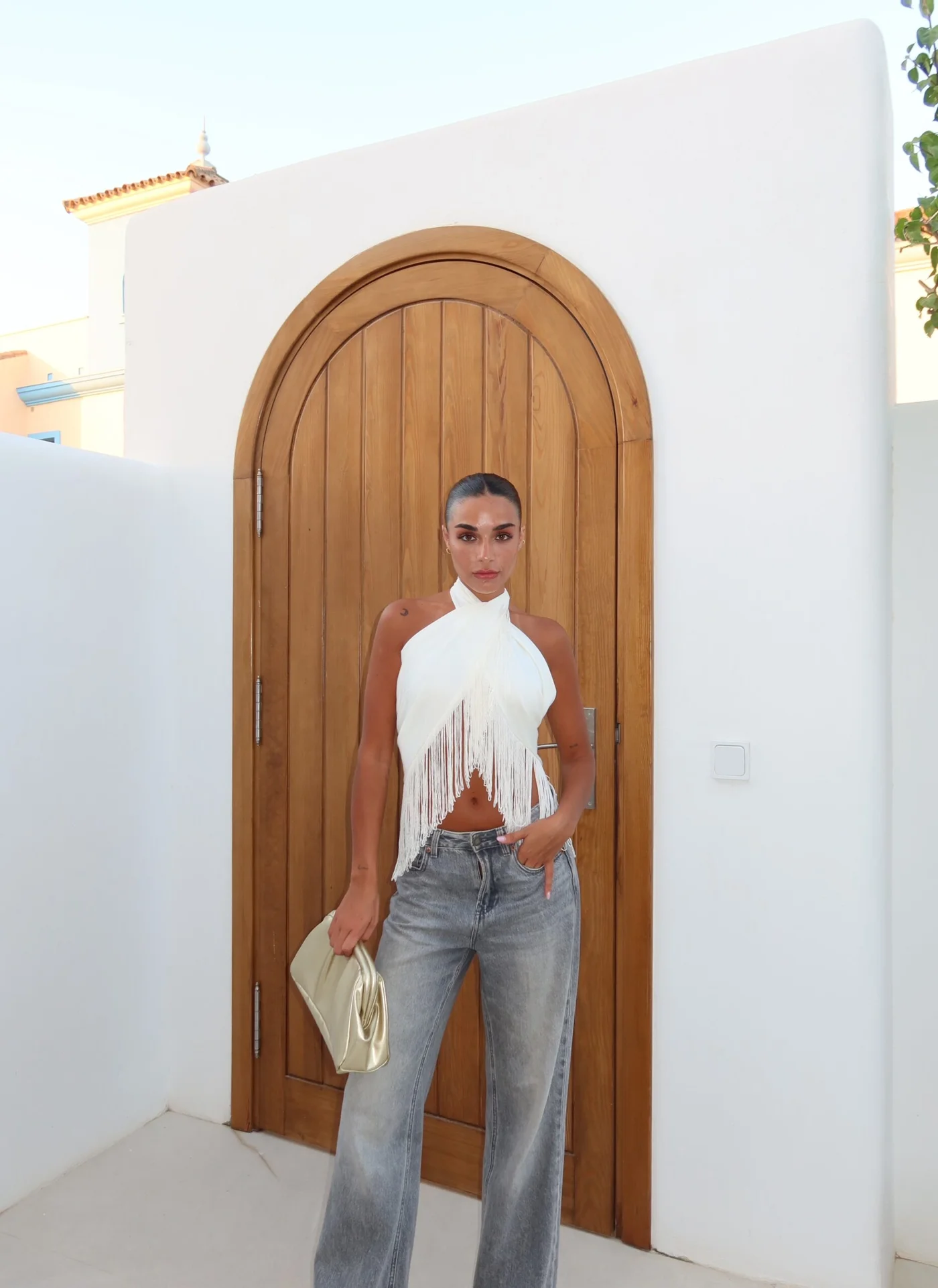 Top Flecos Blanco