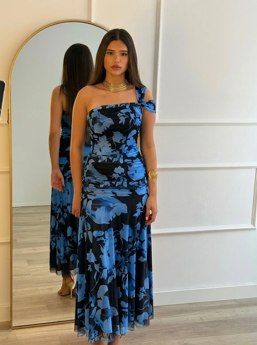 Vestido Aitana Azul Marino