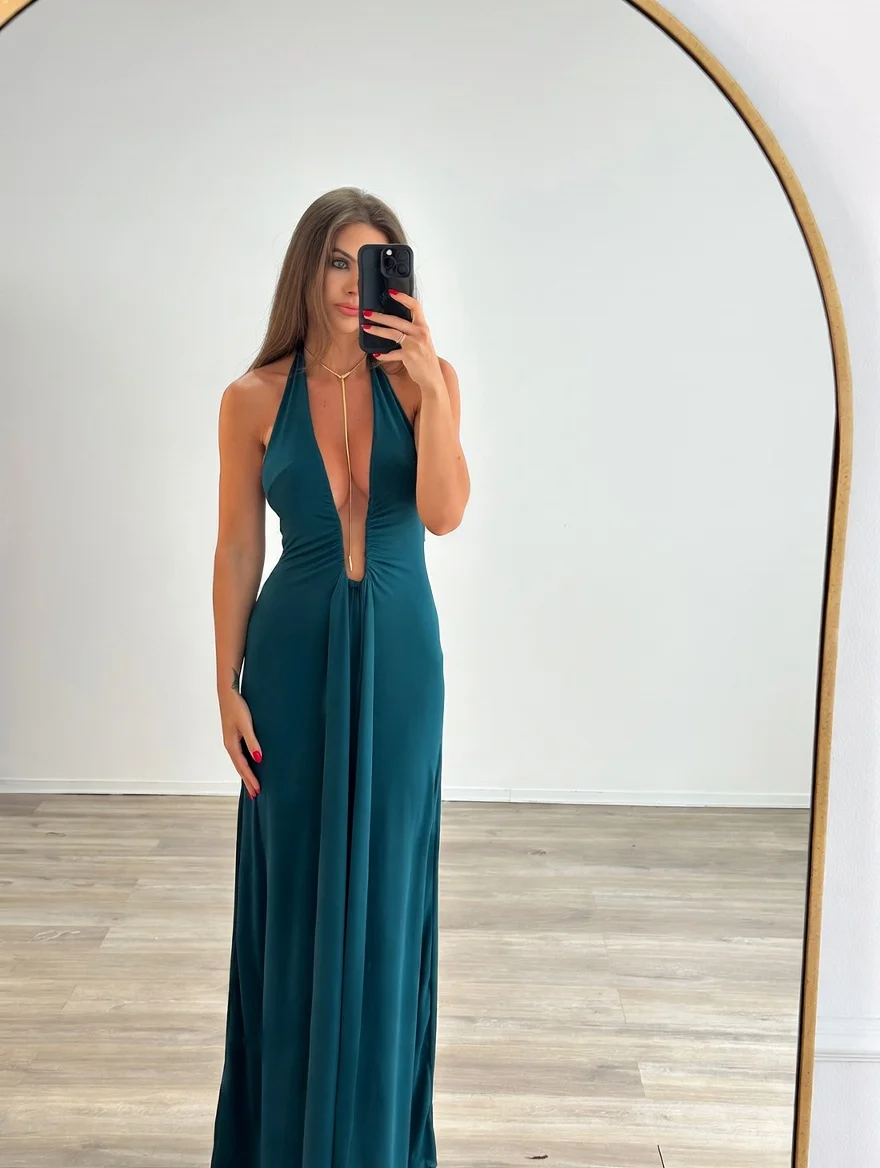 Vestido Alice Petroleo