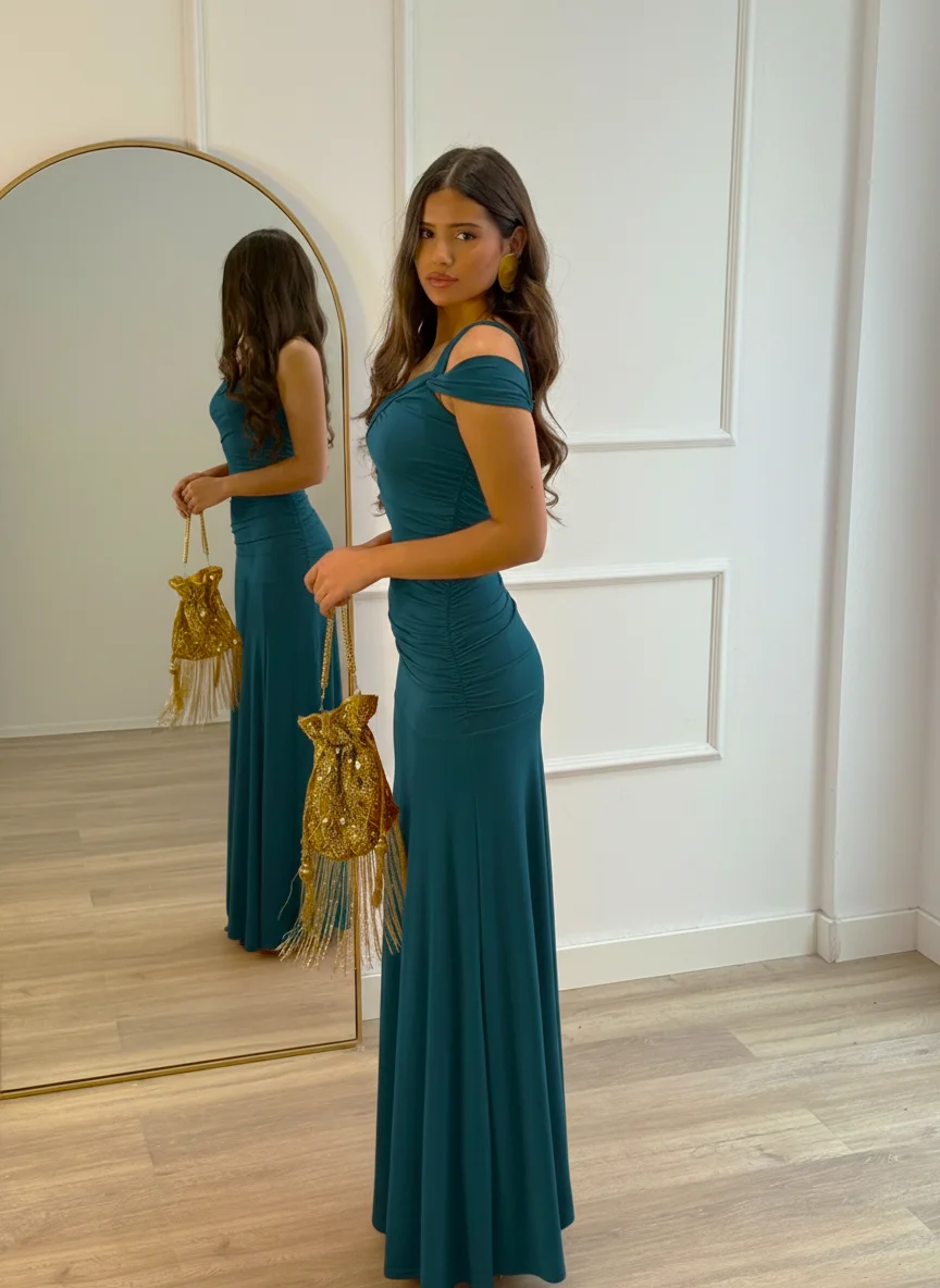 Vestido Amalfi Petroleo