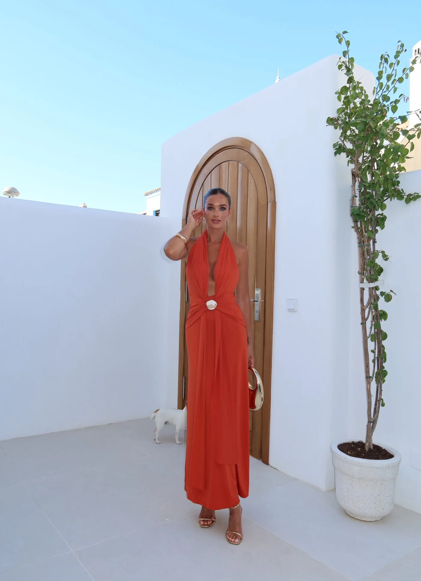 Vestido Benice Teja