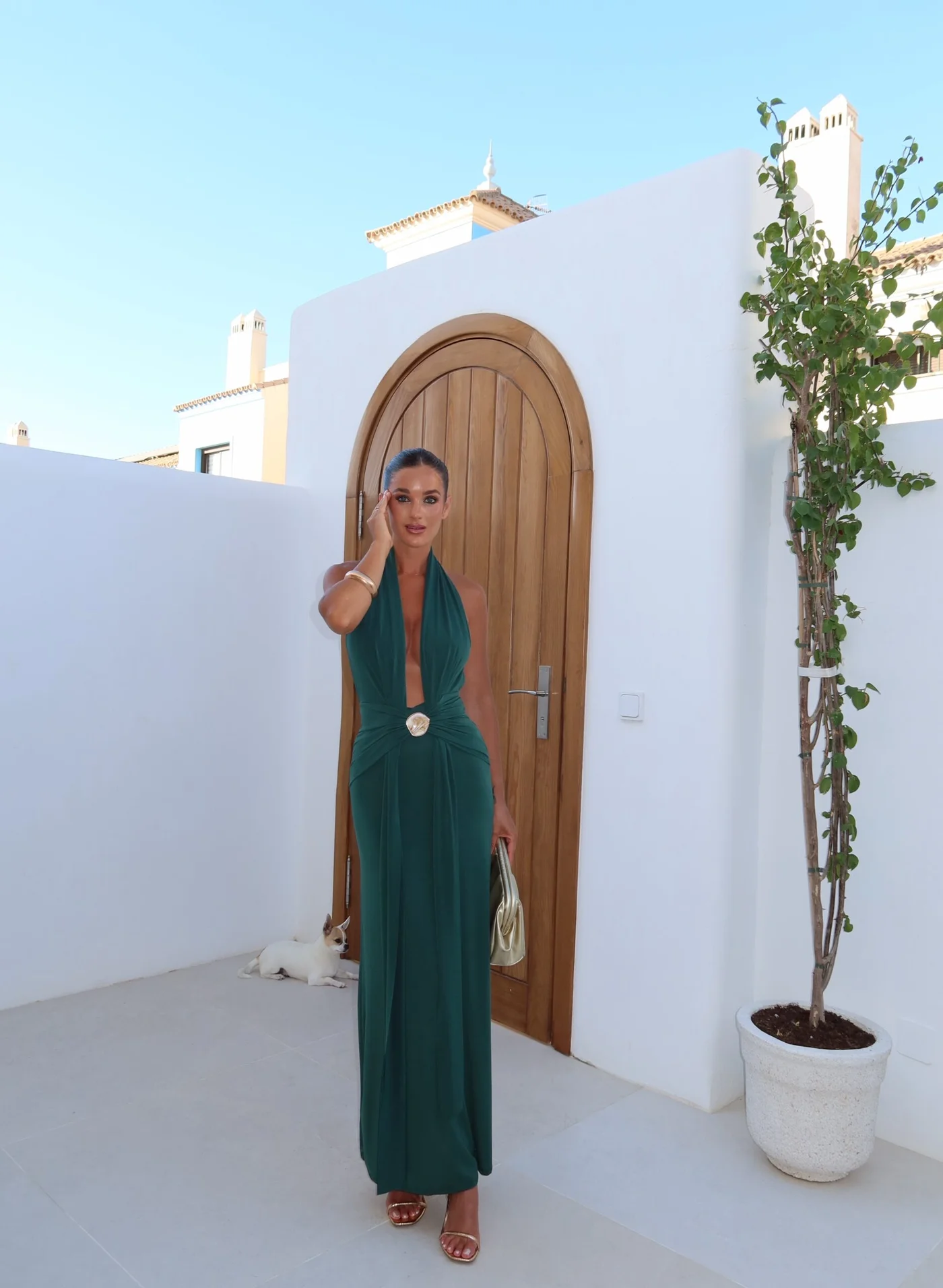 Vestido Benice Verde Botella