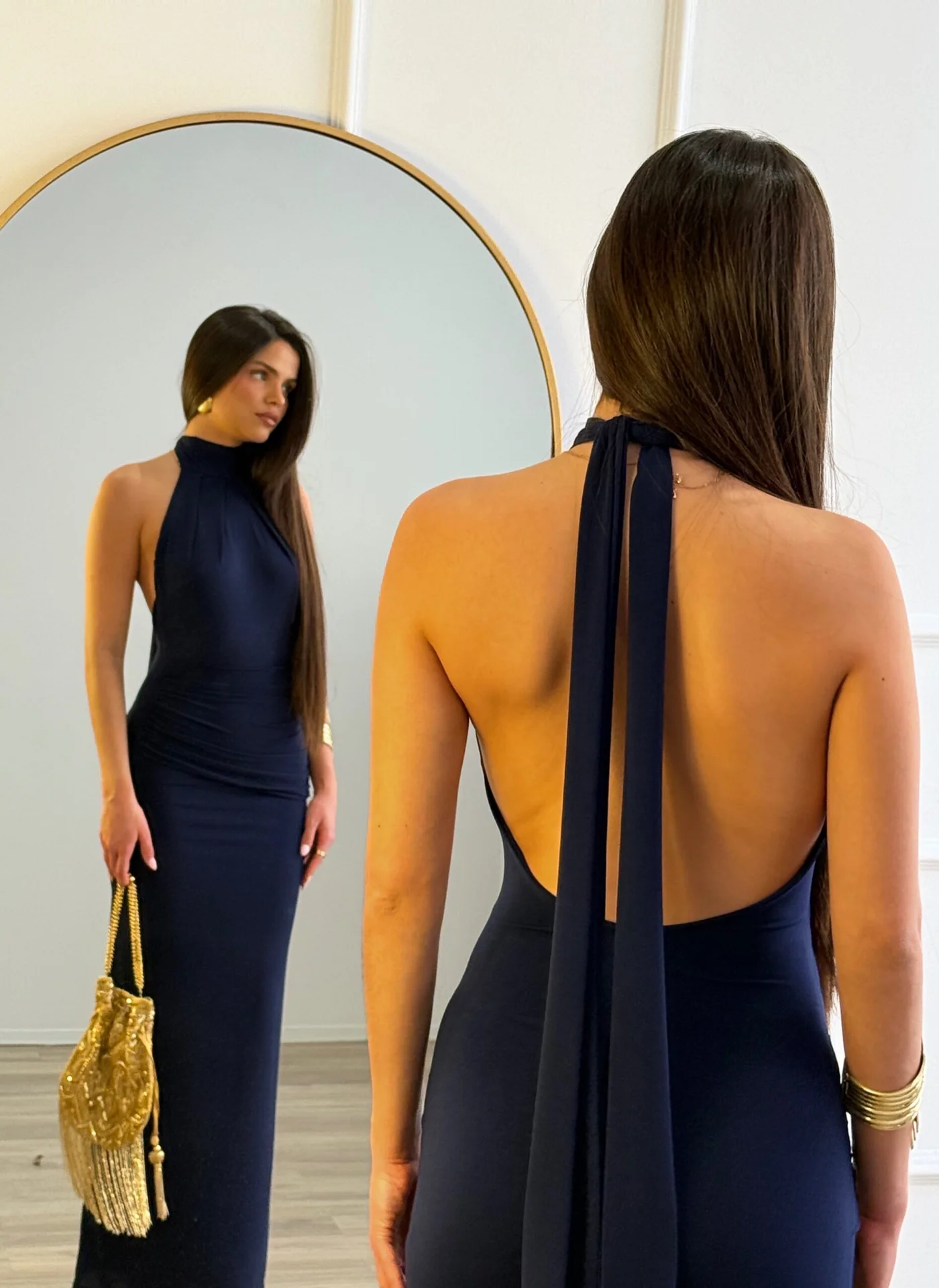 Vestido Boneta Azul Marino