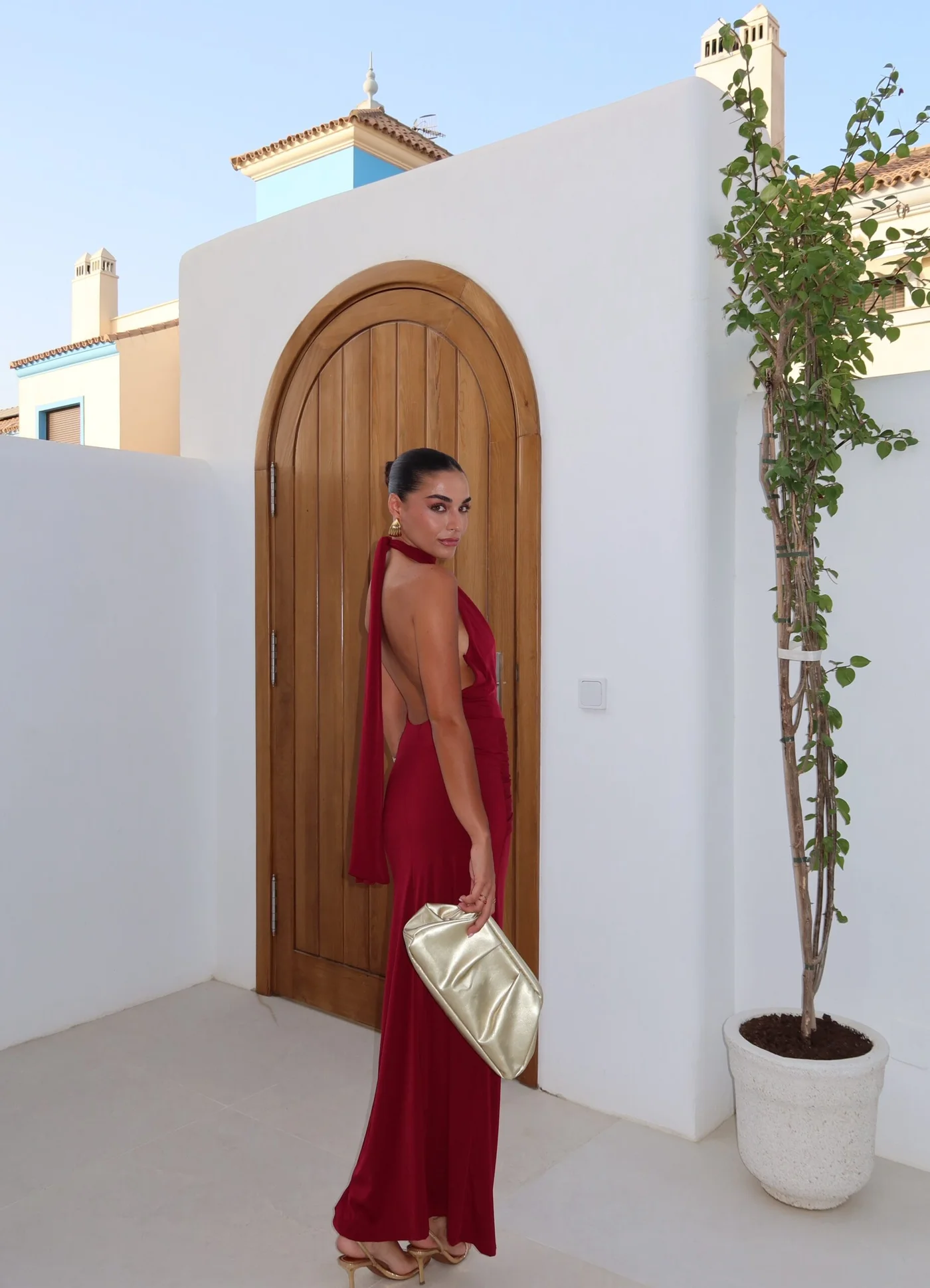 Vestido Boneta Burdeos