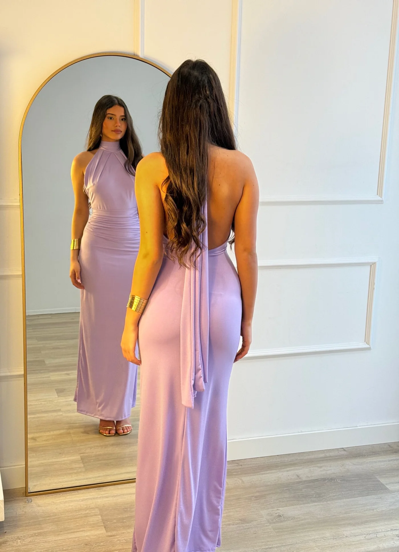 Vestido Boneta Malva