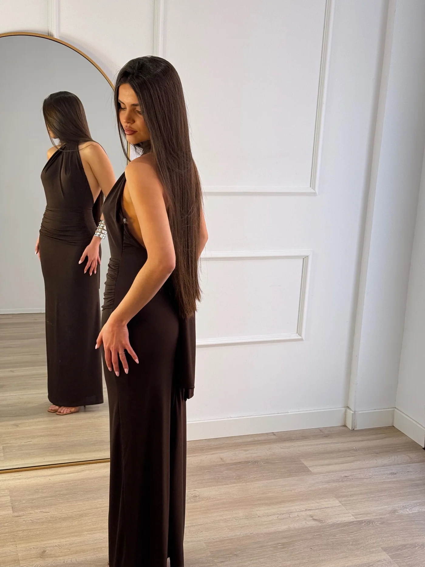 Vestido Boneta Marrón