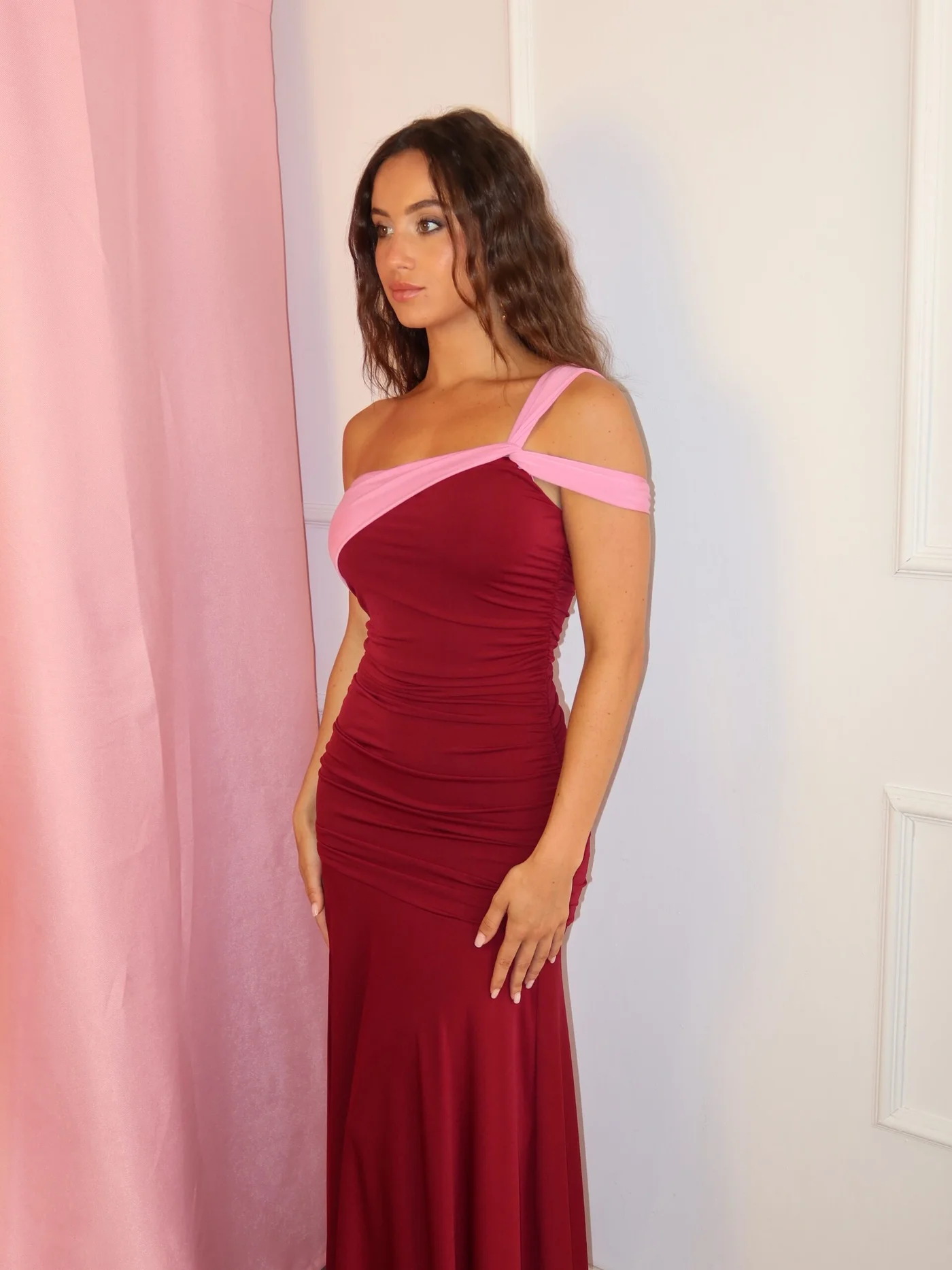 Vestido cairo Burdeos