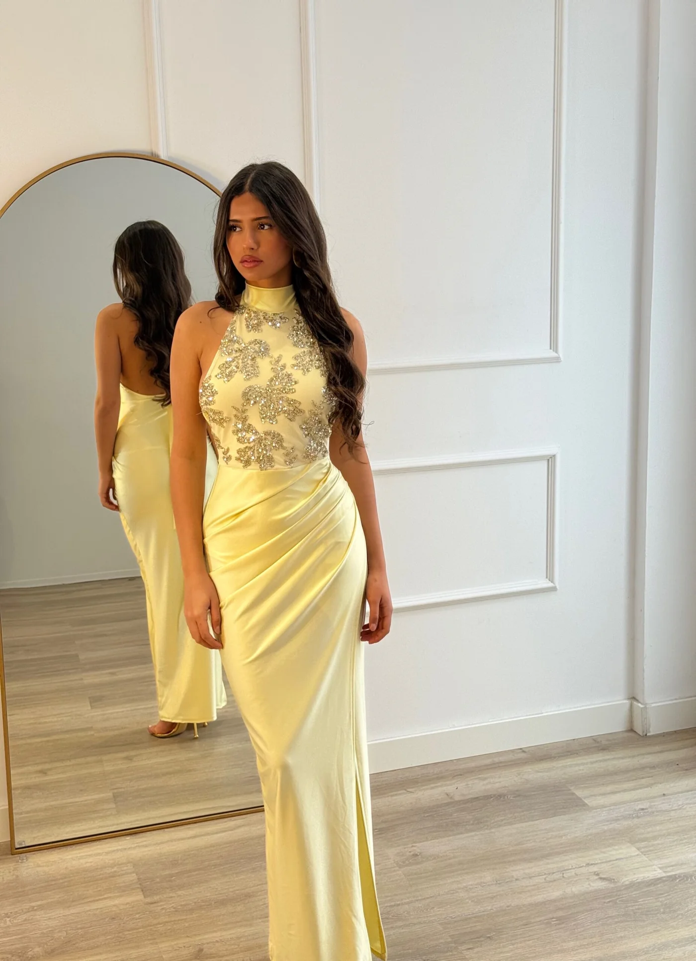 Vestido Cava Amarillo