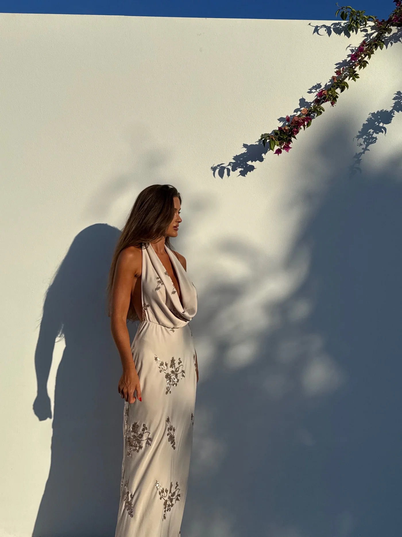 Vestido Charlotte champán