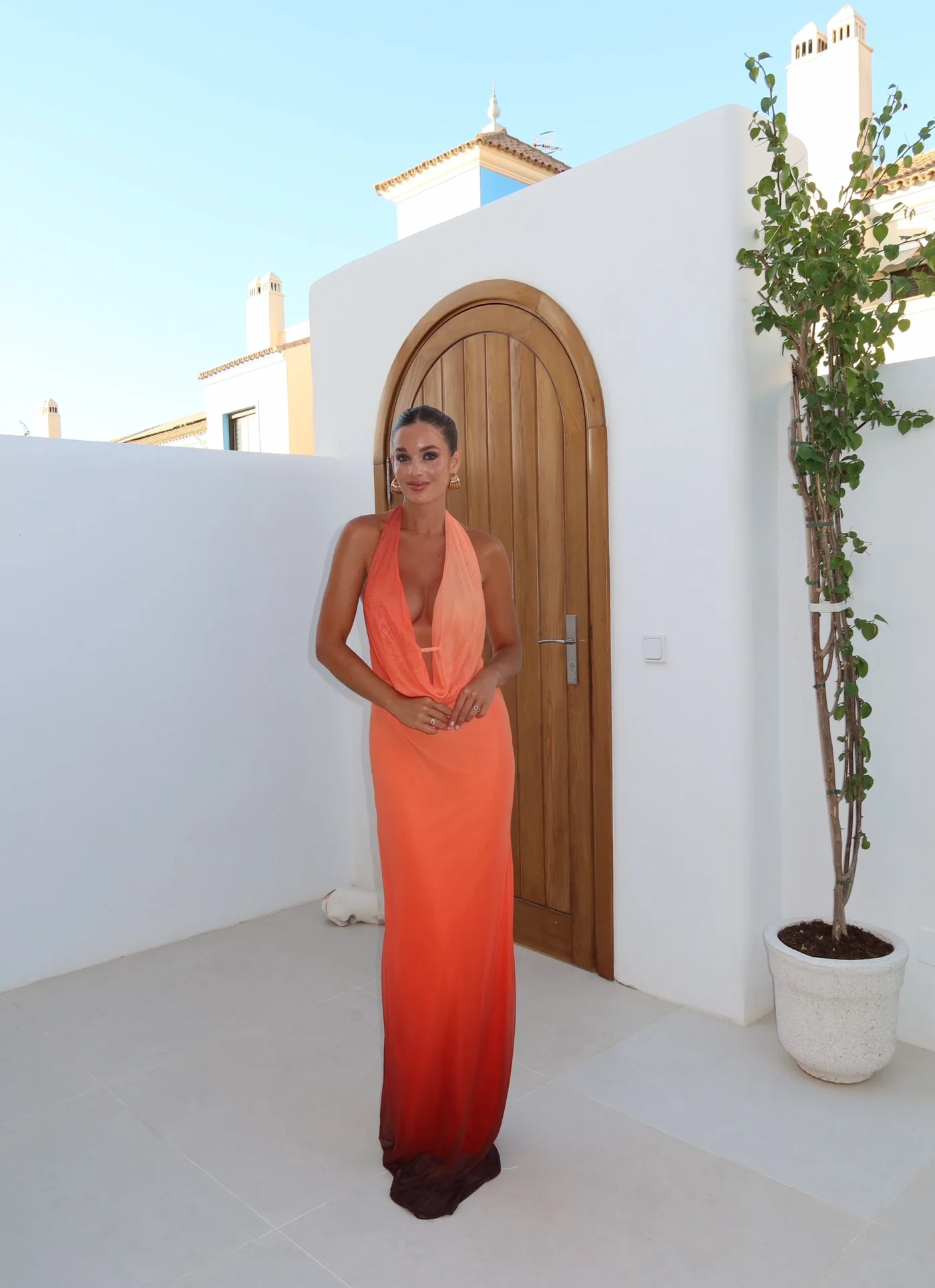Vestido Claudieta Naranja