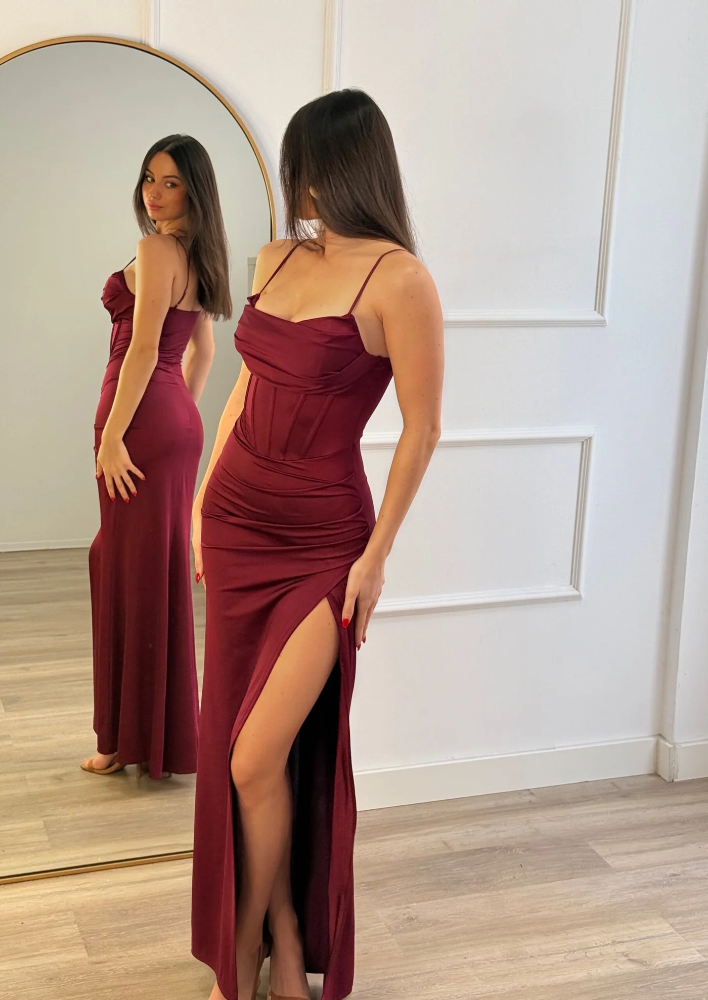 Vestido Eloise Burdeos