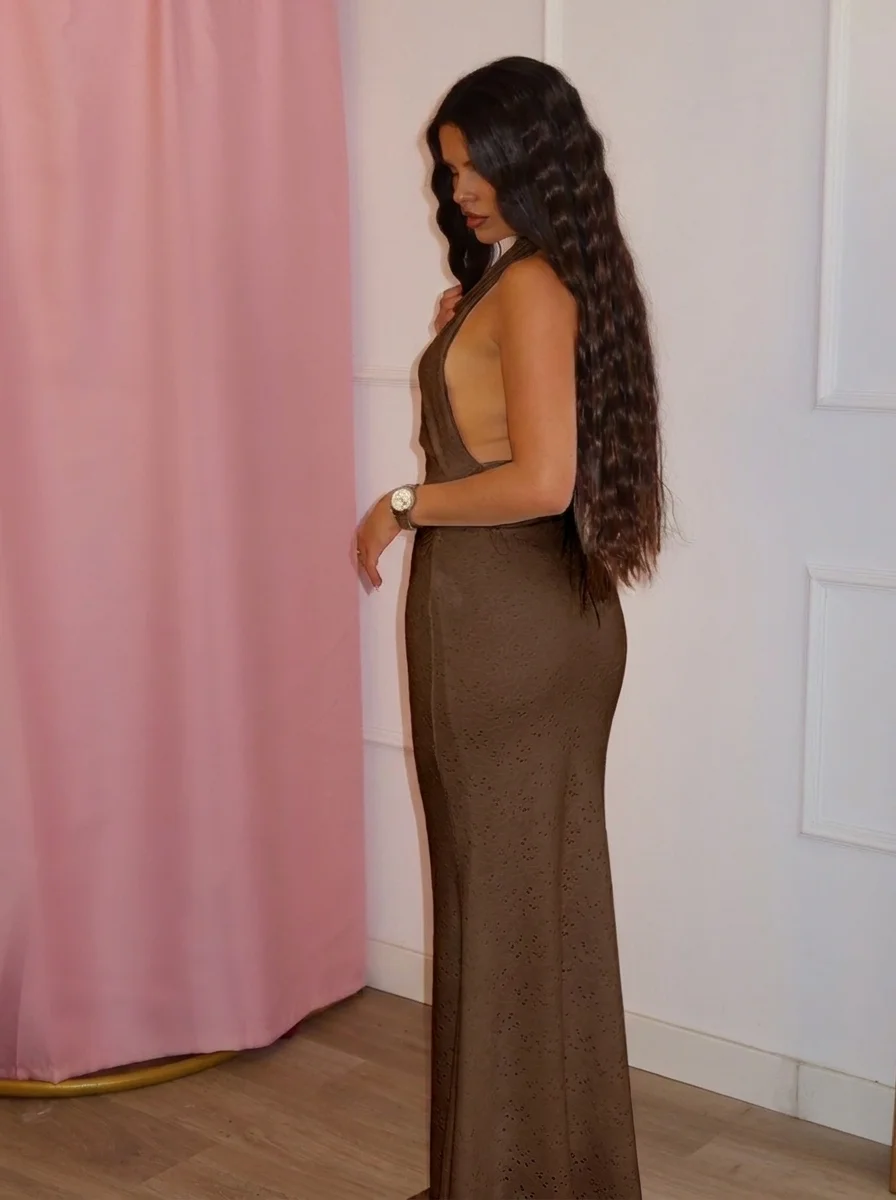 Vestido Emme Marrón