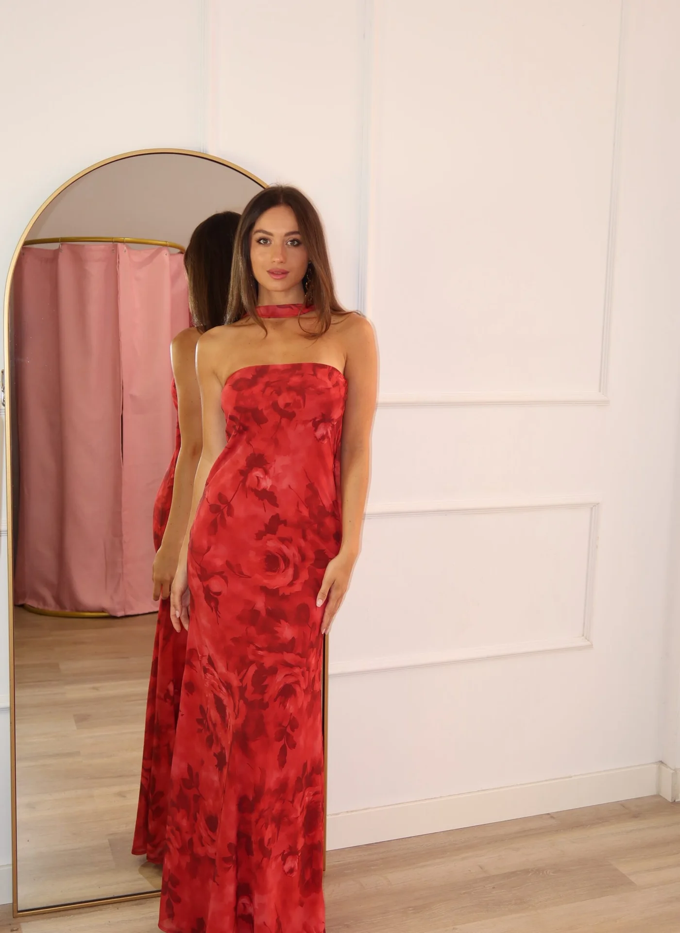 Vestido fiorella rojo