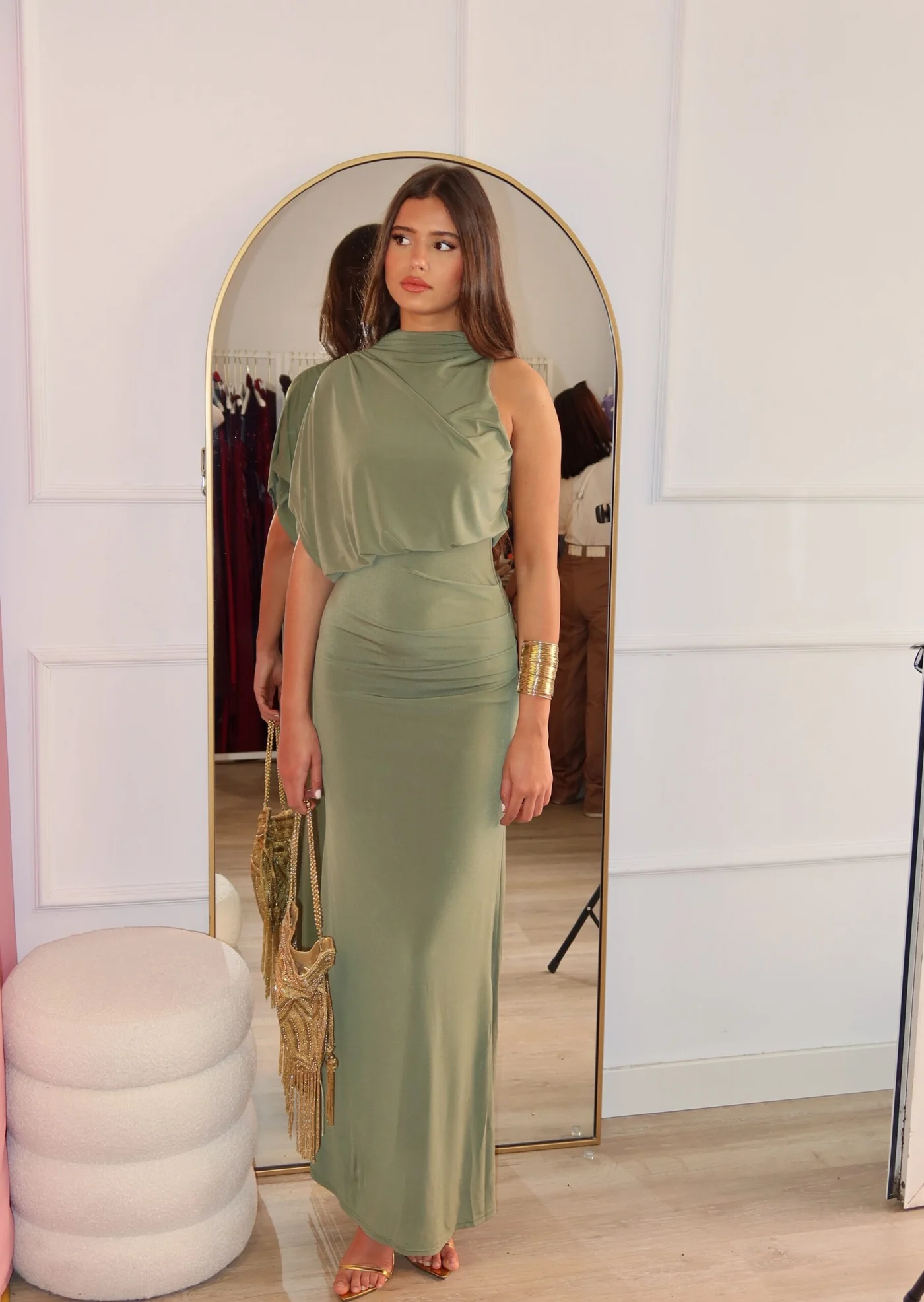 Vestido Galea kaki
