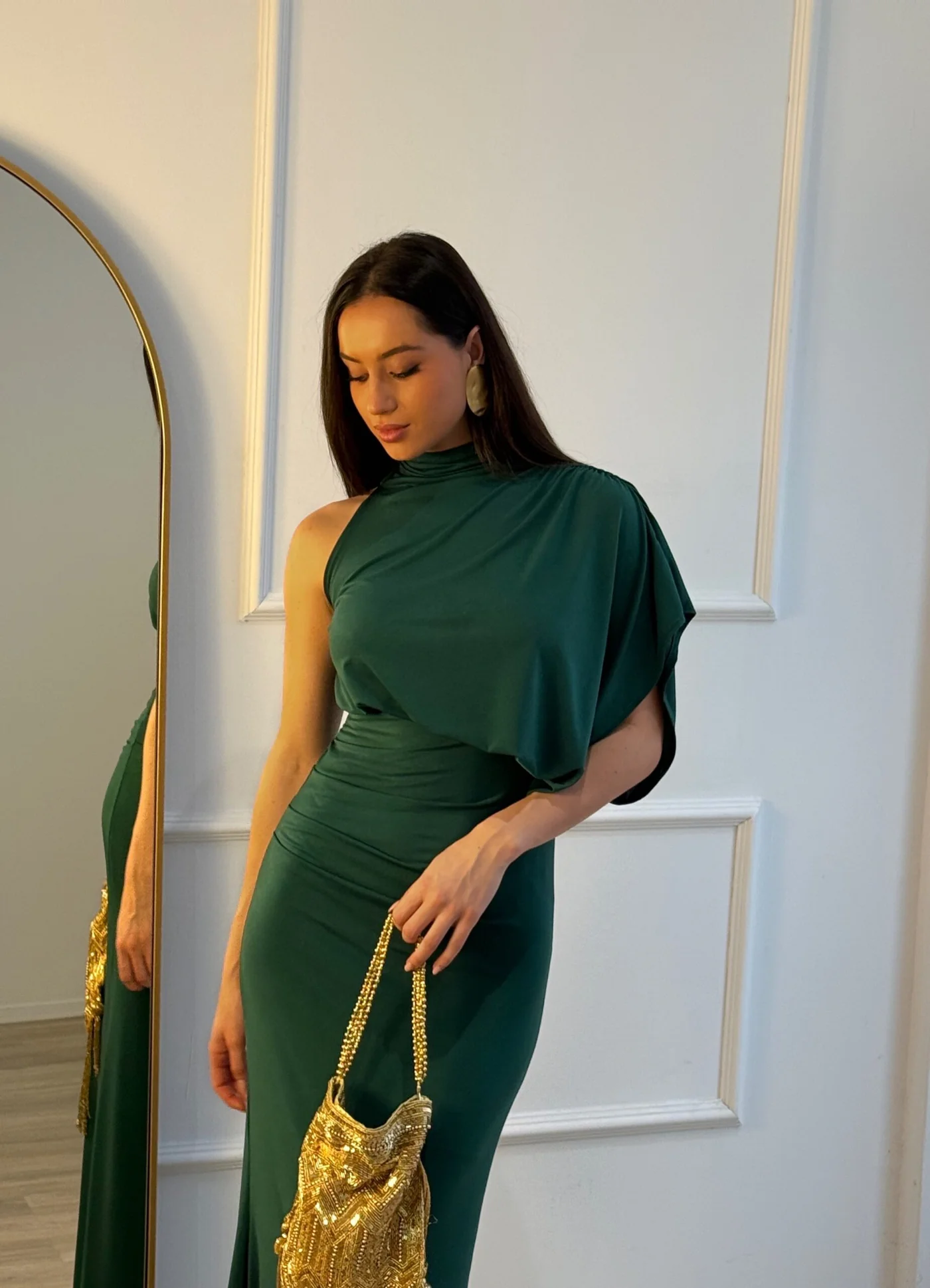Vestido Galea Verde Botella