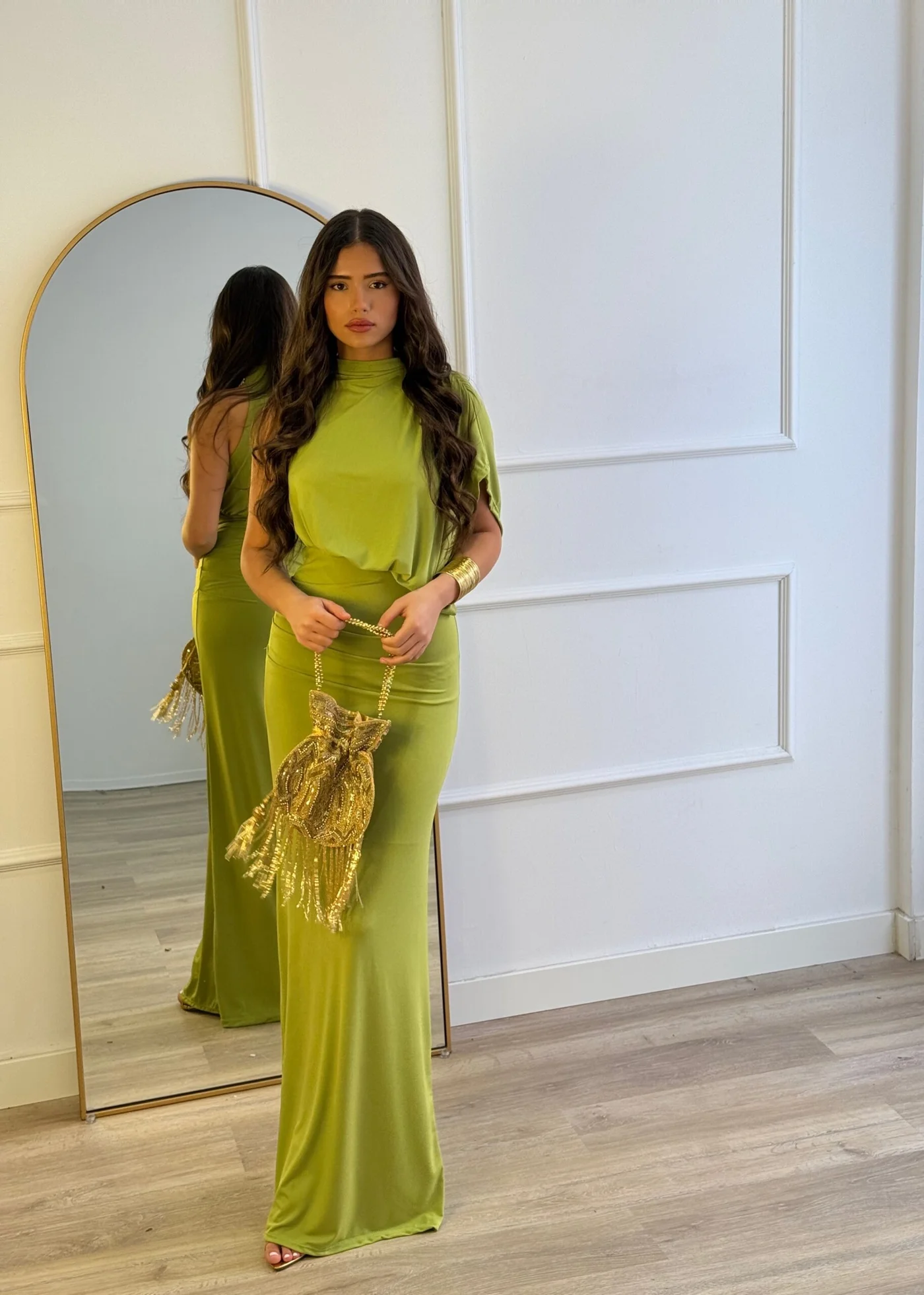 Vestido Galea Verde Pistacho