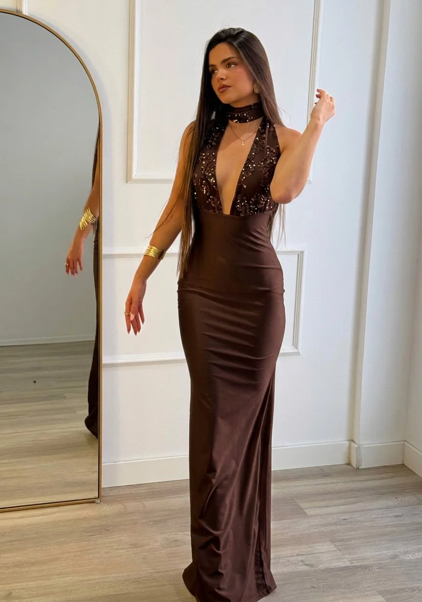 Vestido Hill Marrón
