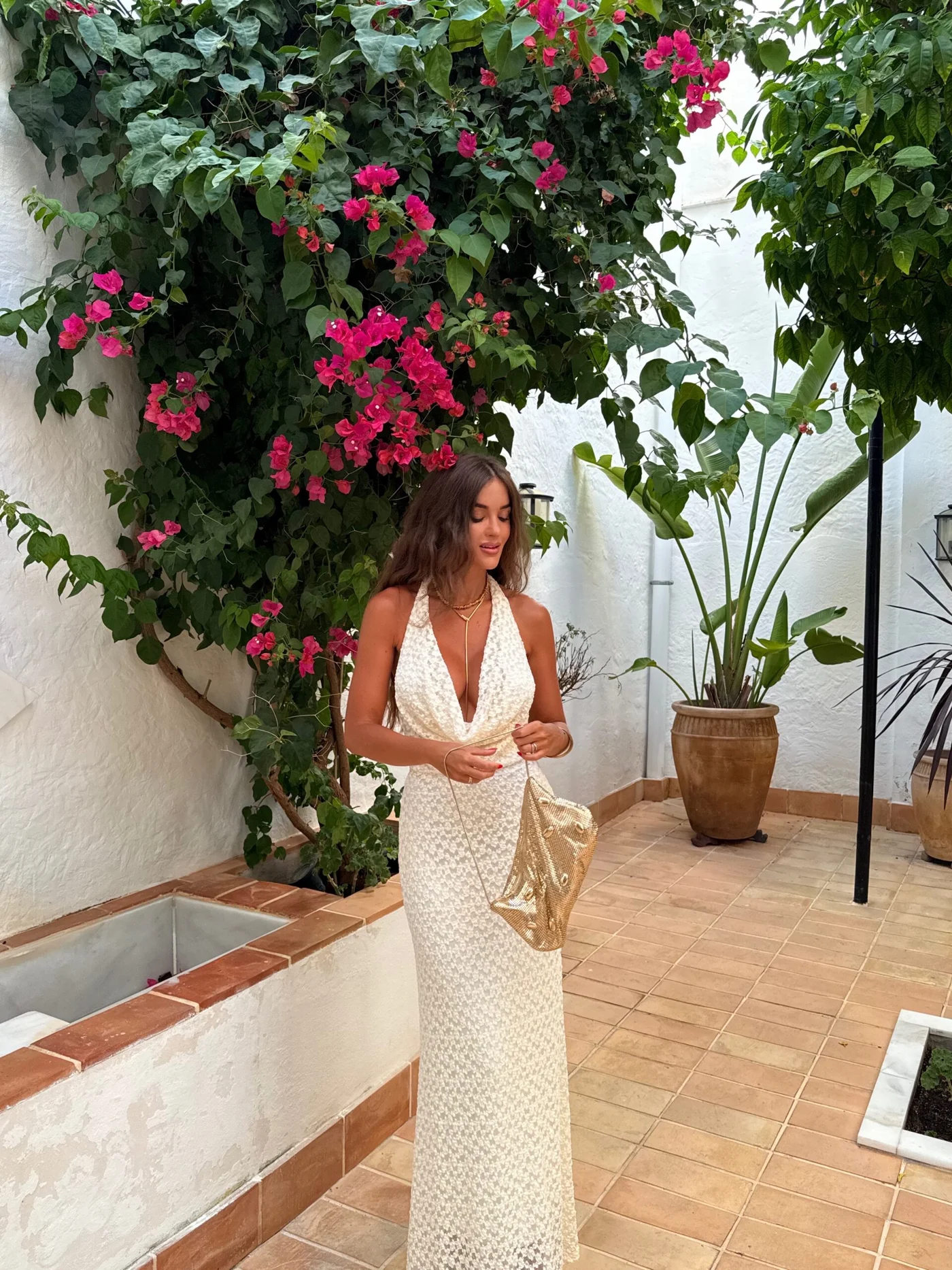 Vestido Katire Blanco Roto