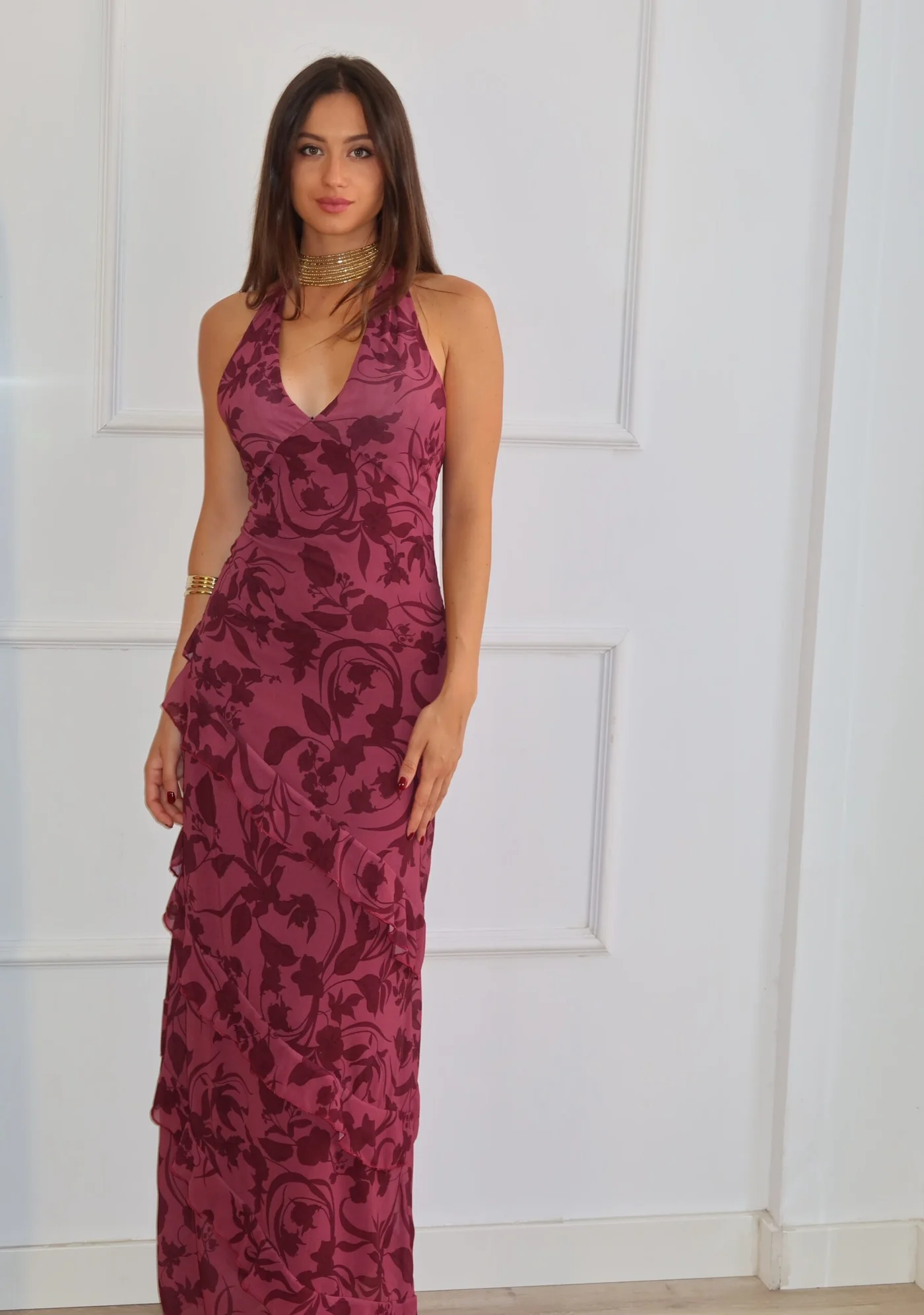 Vestido Lucia berenjena