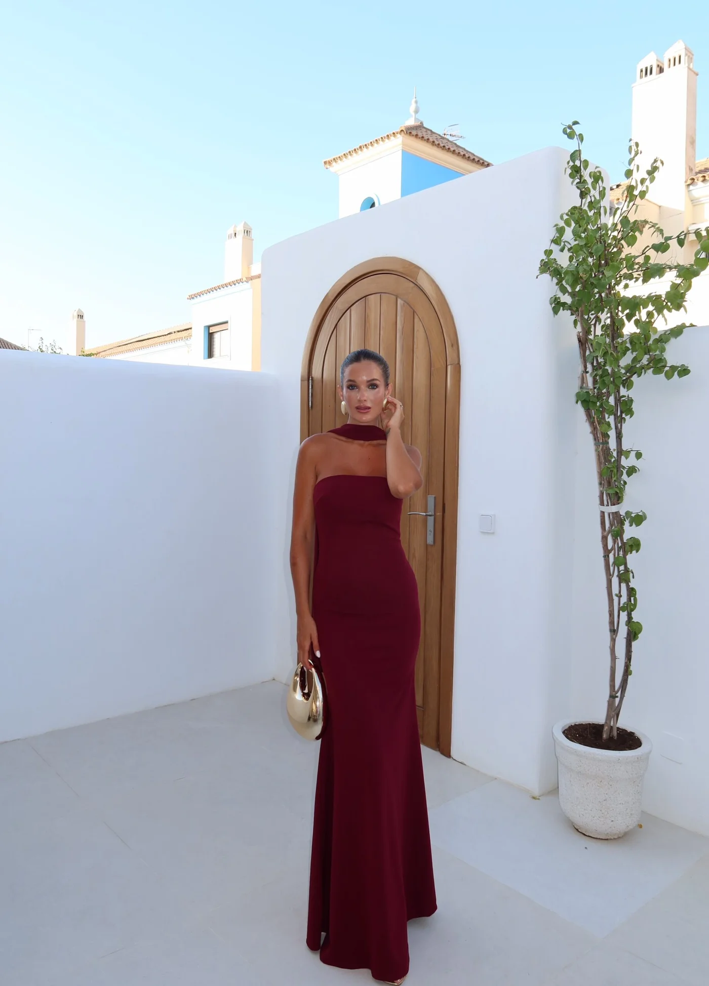 Vestido Merida Burdeos