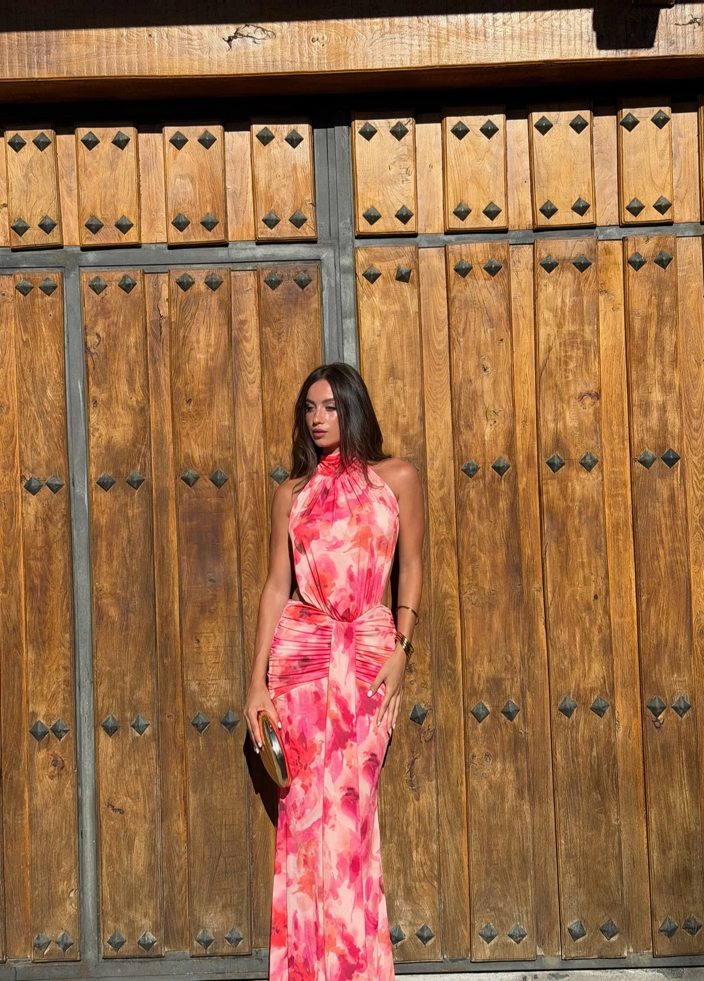 Vestido nia coral