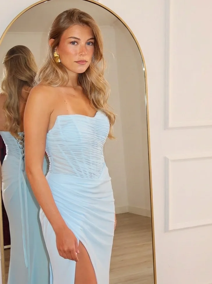 Vestido Olimpia Azul Celeste