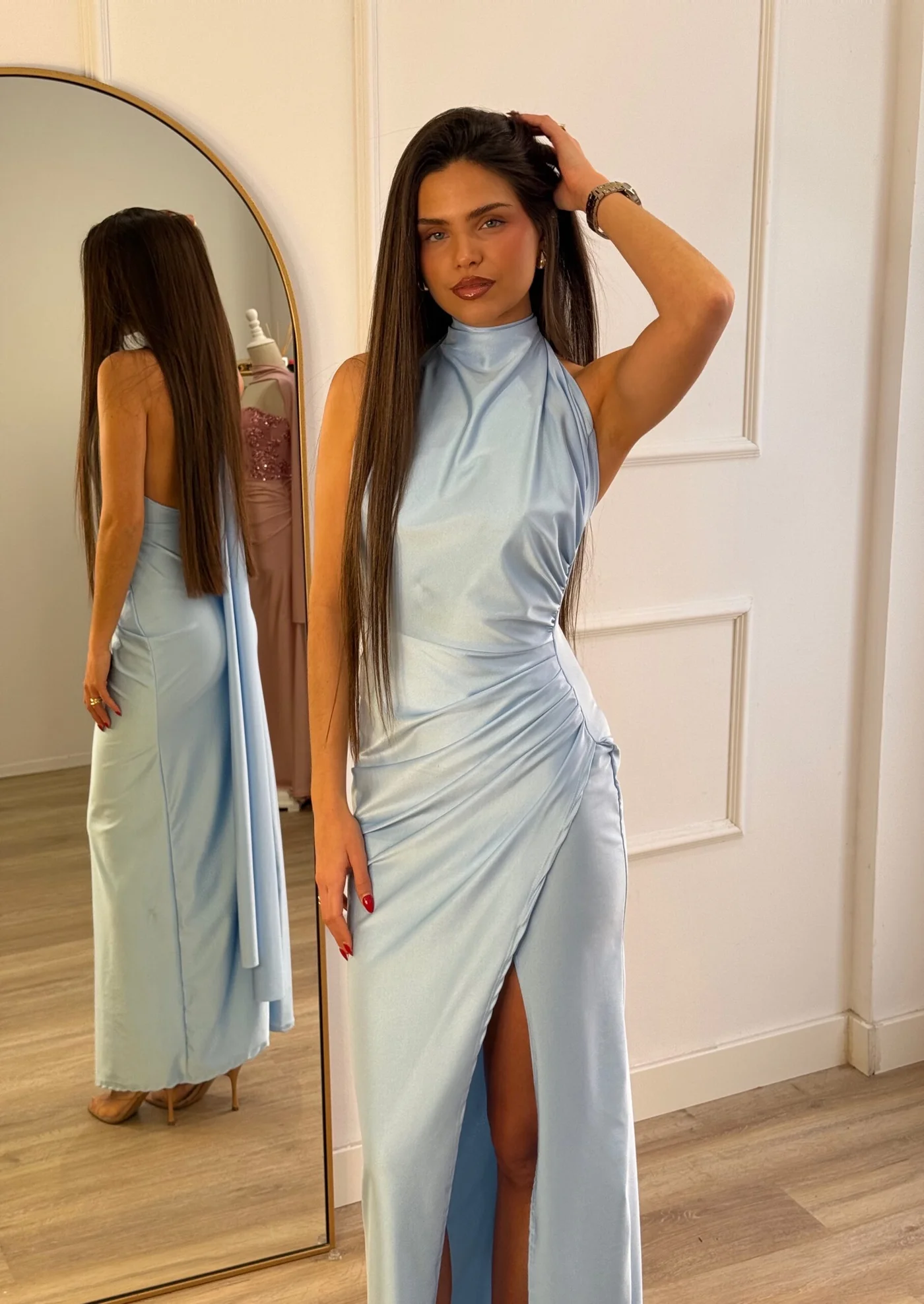 Vestido Saha Celeste