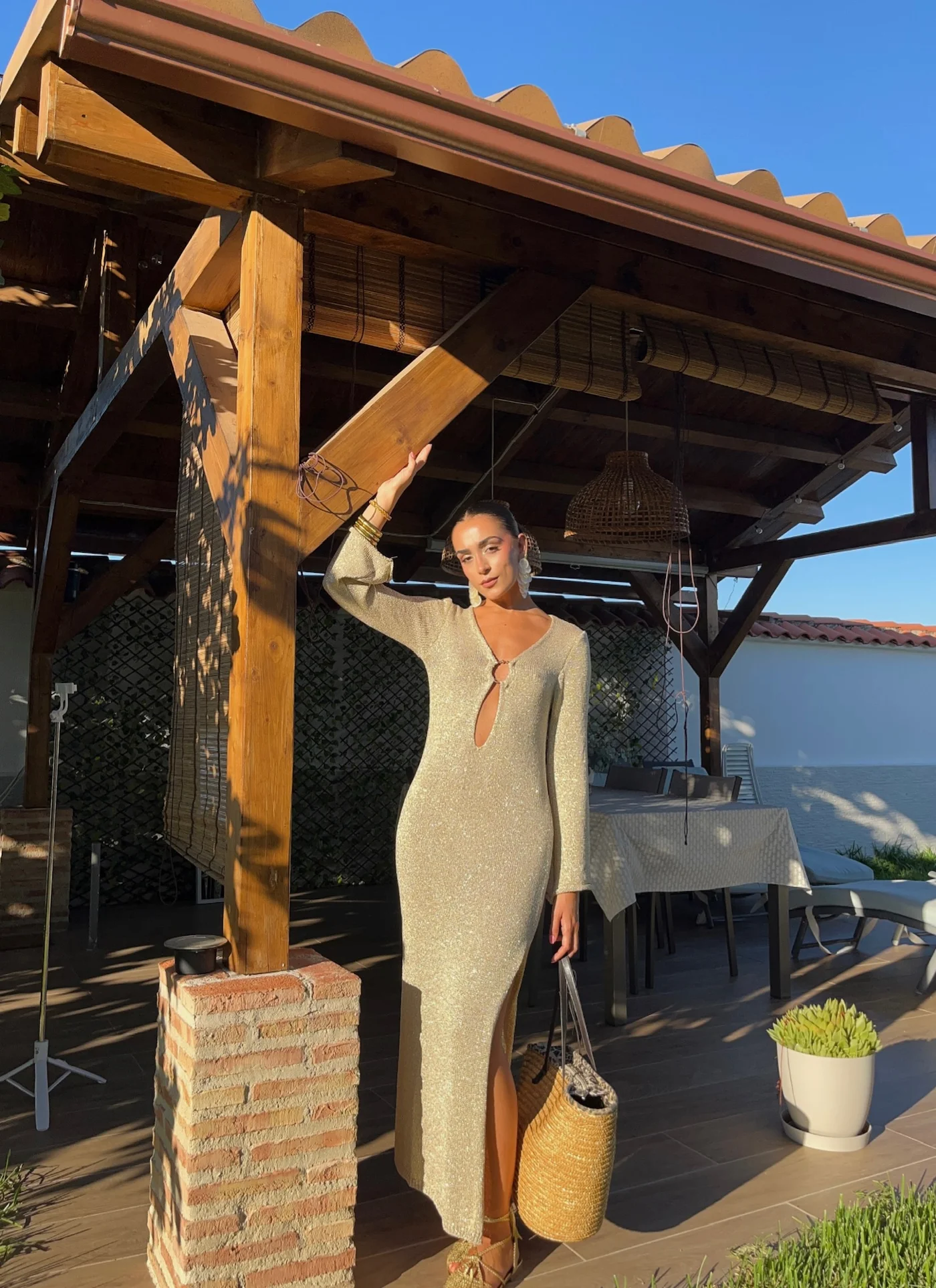 Vestido santa oro
