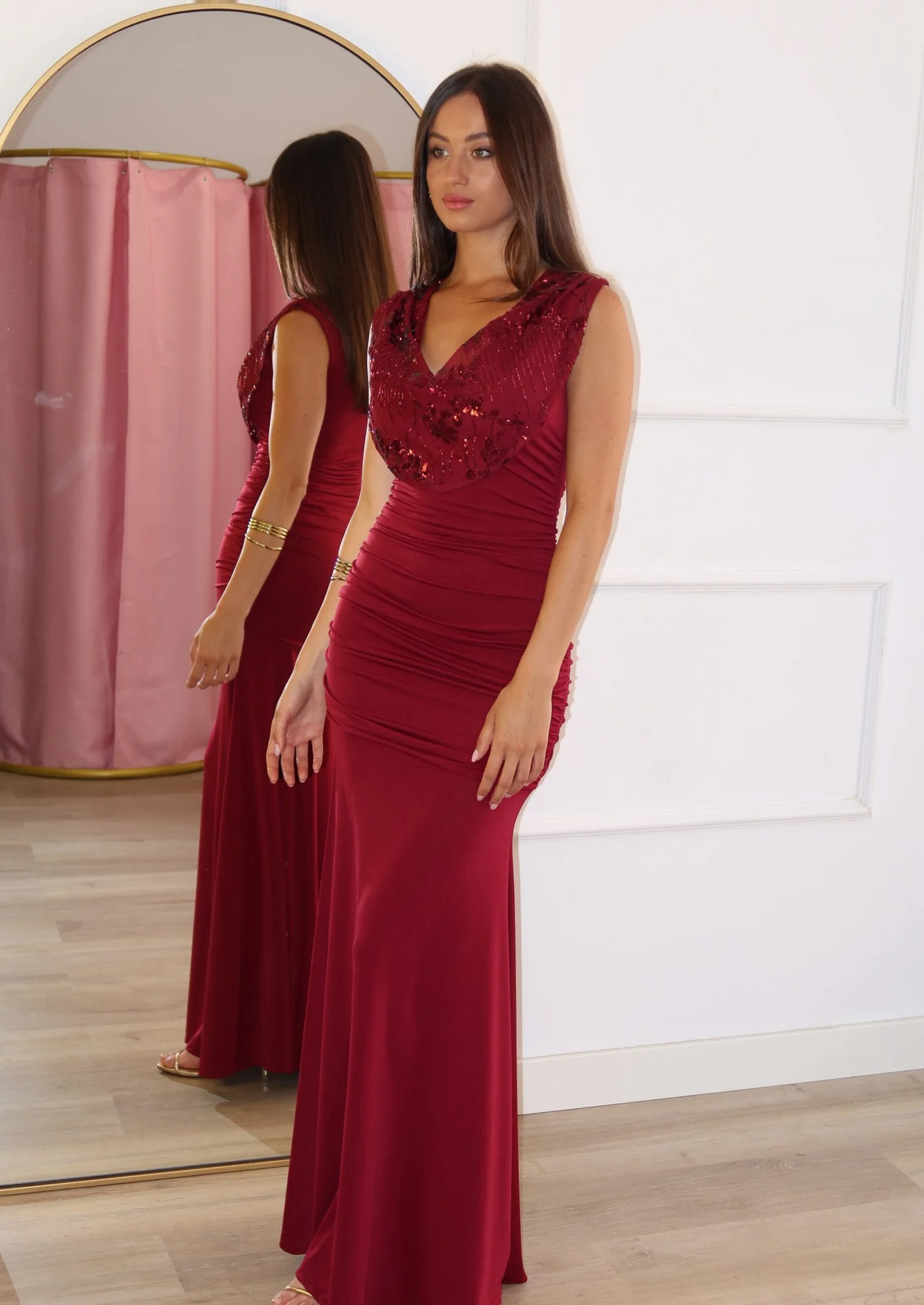 Vestido Siona Burdeos
