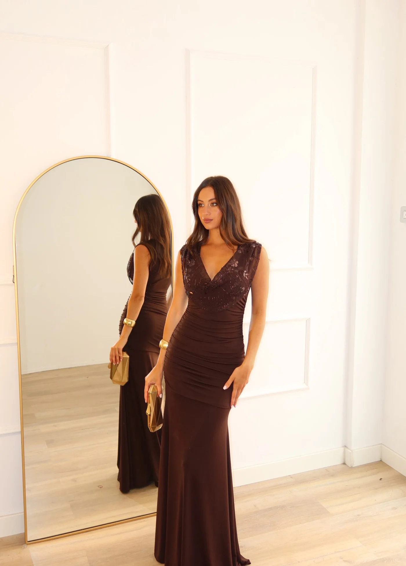 Vestido Siona Marrón
