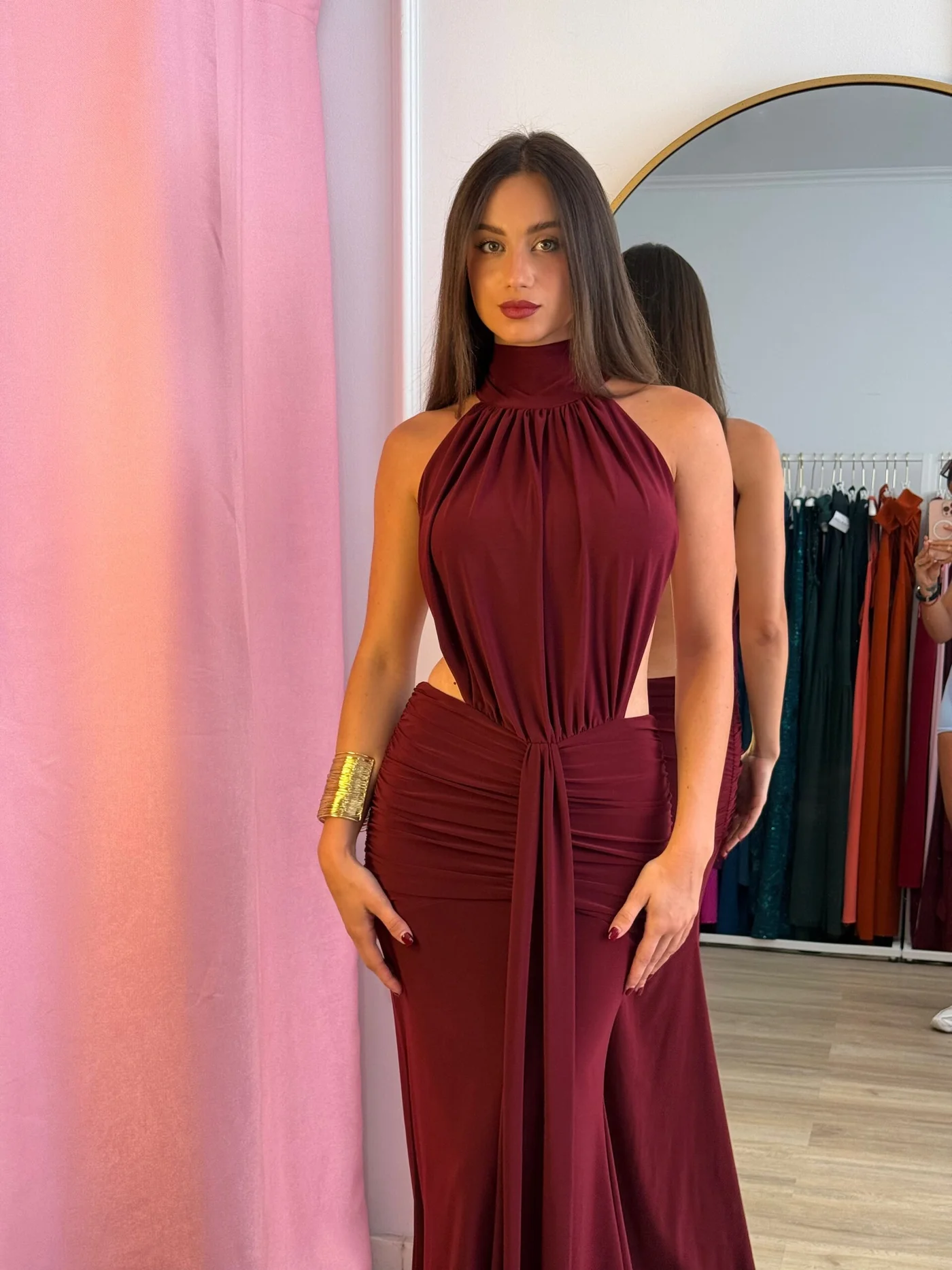 Vestido Umbral Burdeos