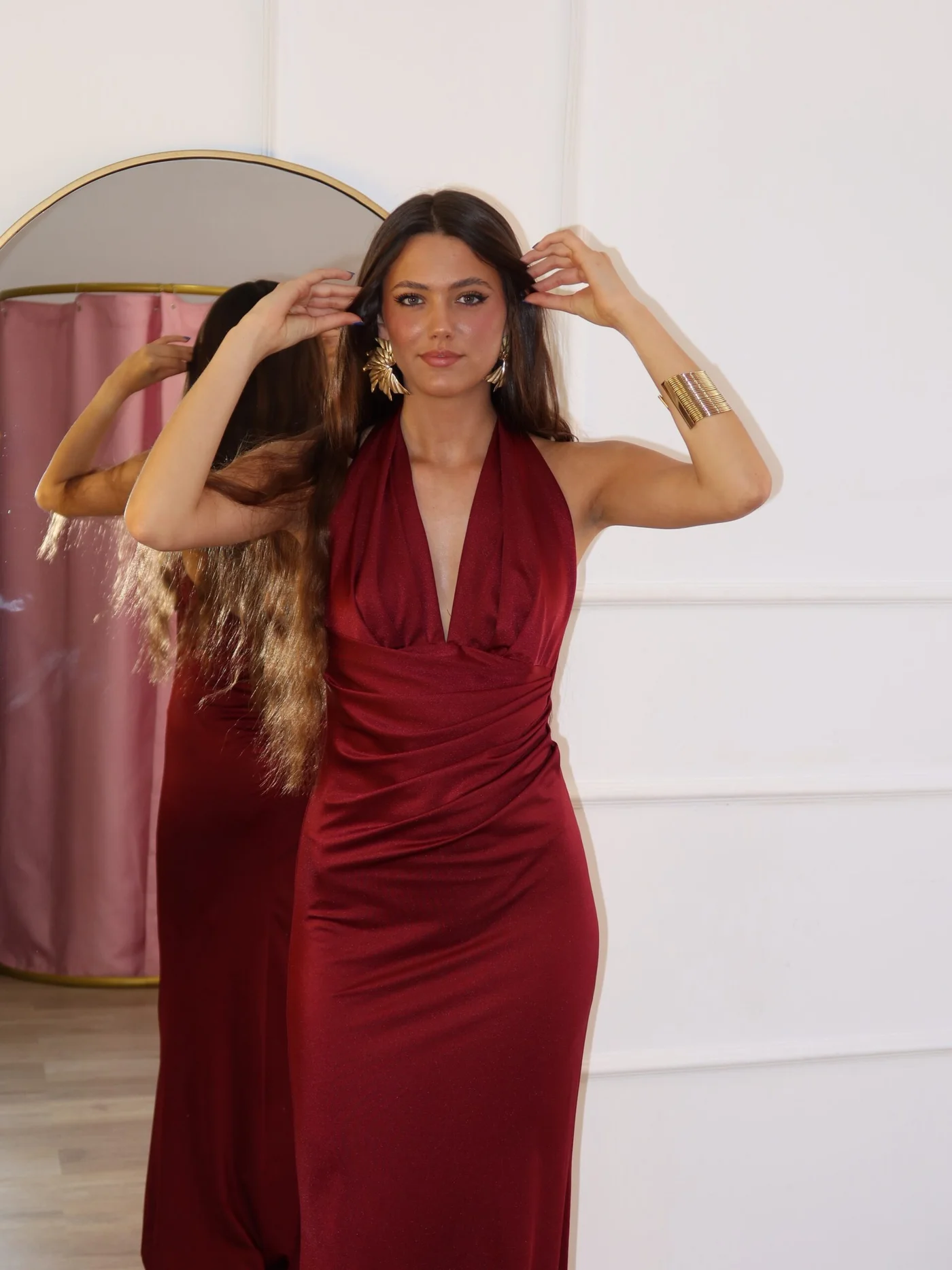 Vestido Victoria Burdeos