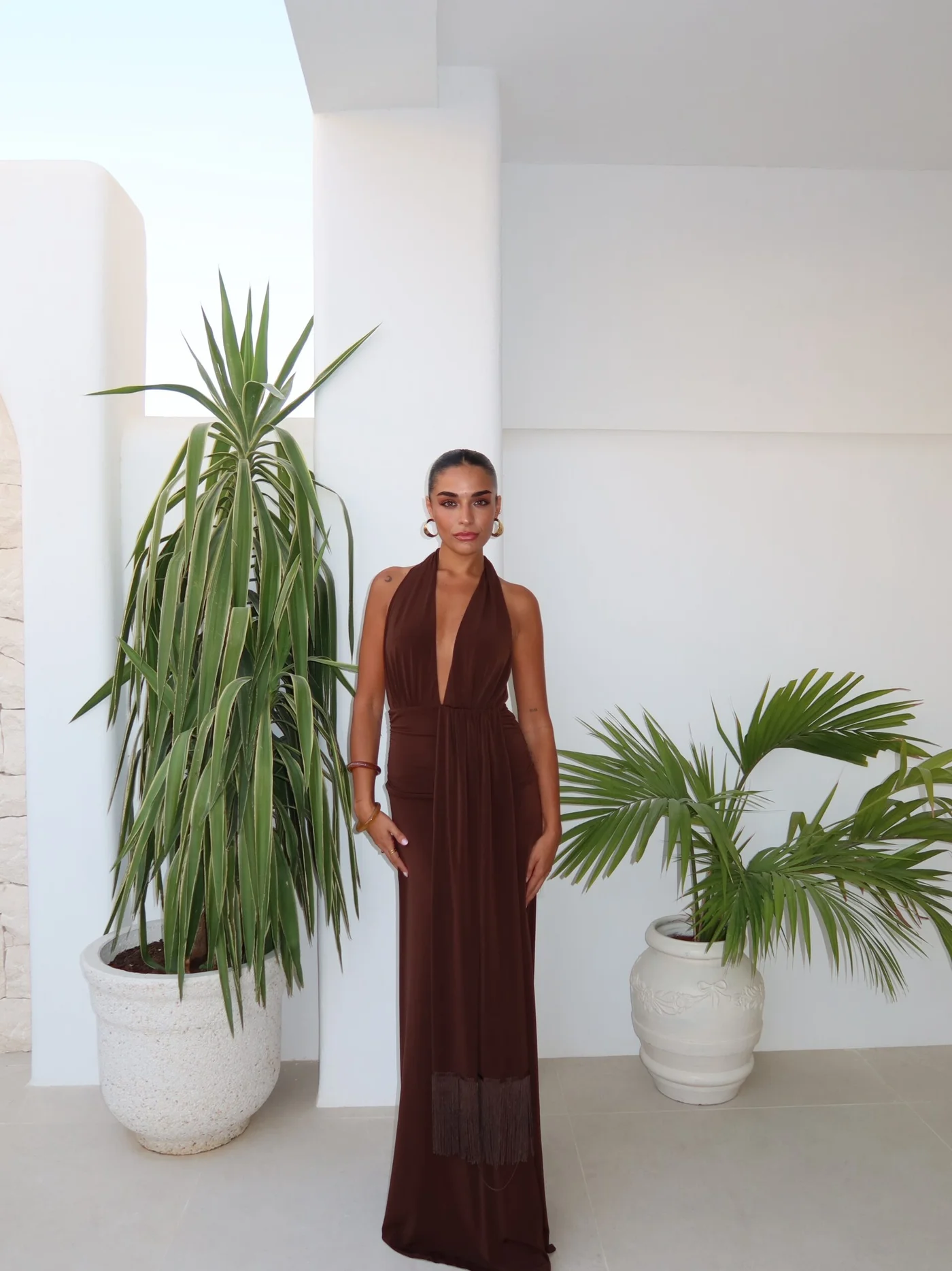 Vestido Vitta Marrón